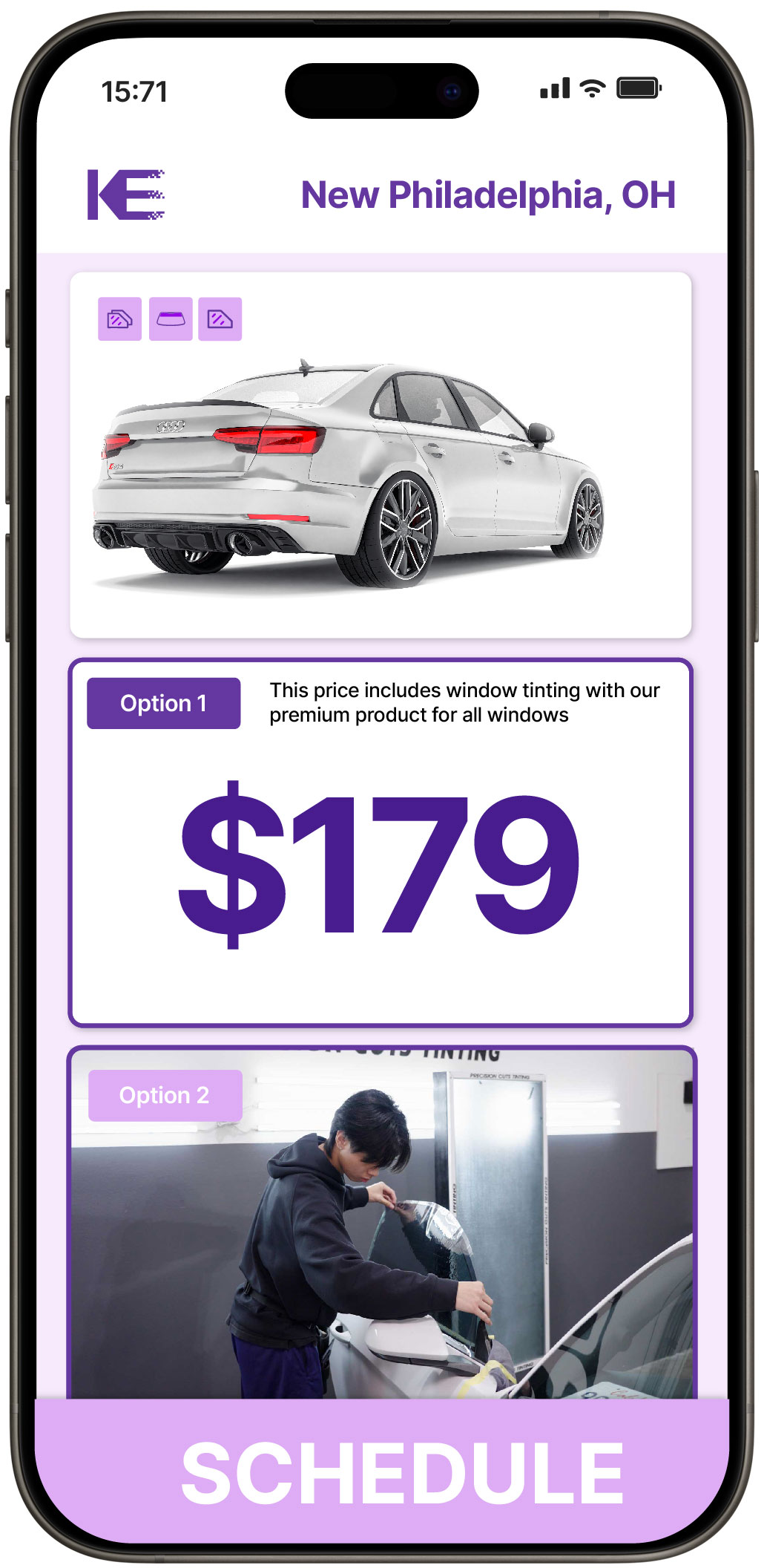 View Reasonable Car Window Tinting Prices in New Philadelphia, Ohio