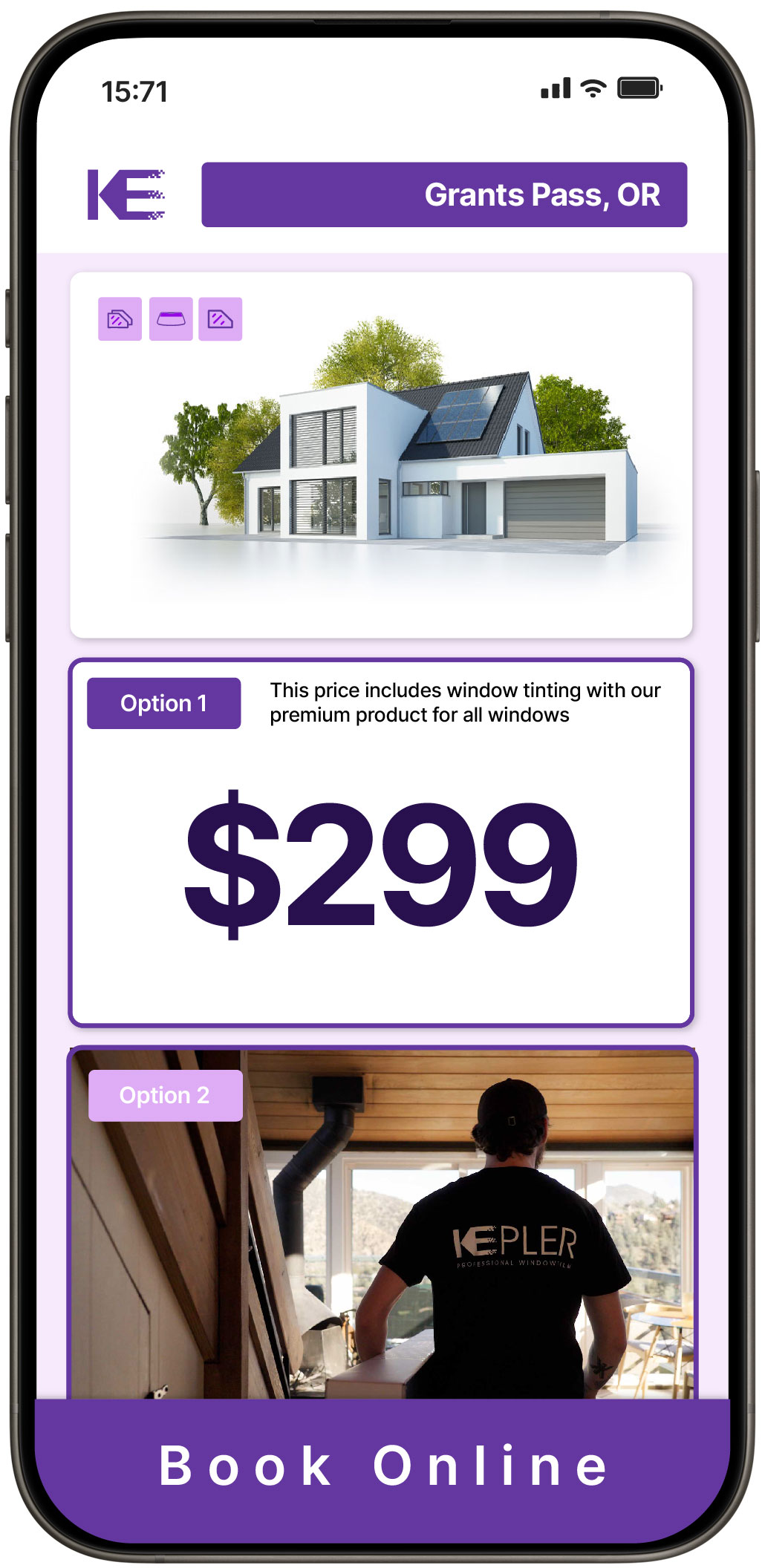 View Competitive Home Window Tinting Prices in Grants Pass, Oregon