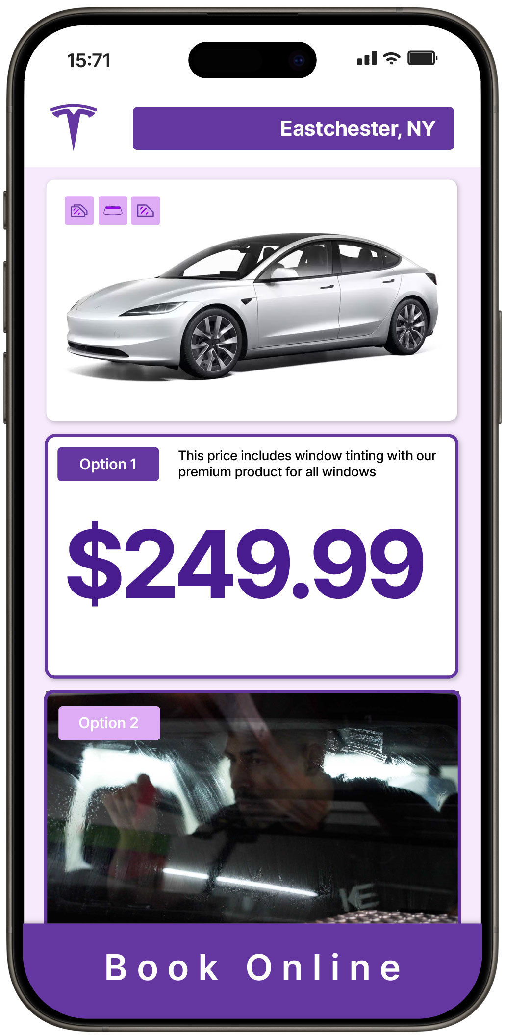 View Affordable Tesla Window Tinting Prices in Eastchester, New York