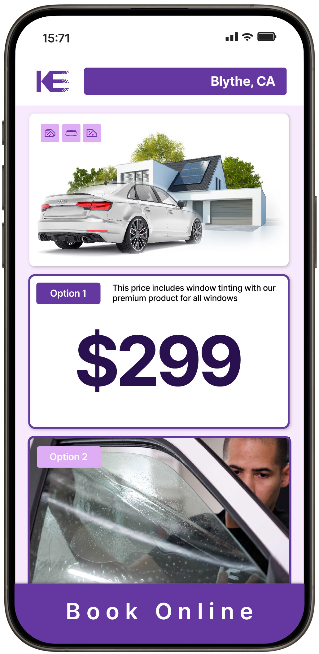 View Competitive Tesla Window Tinting Rates in Woodland, California