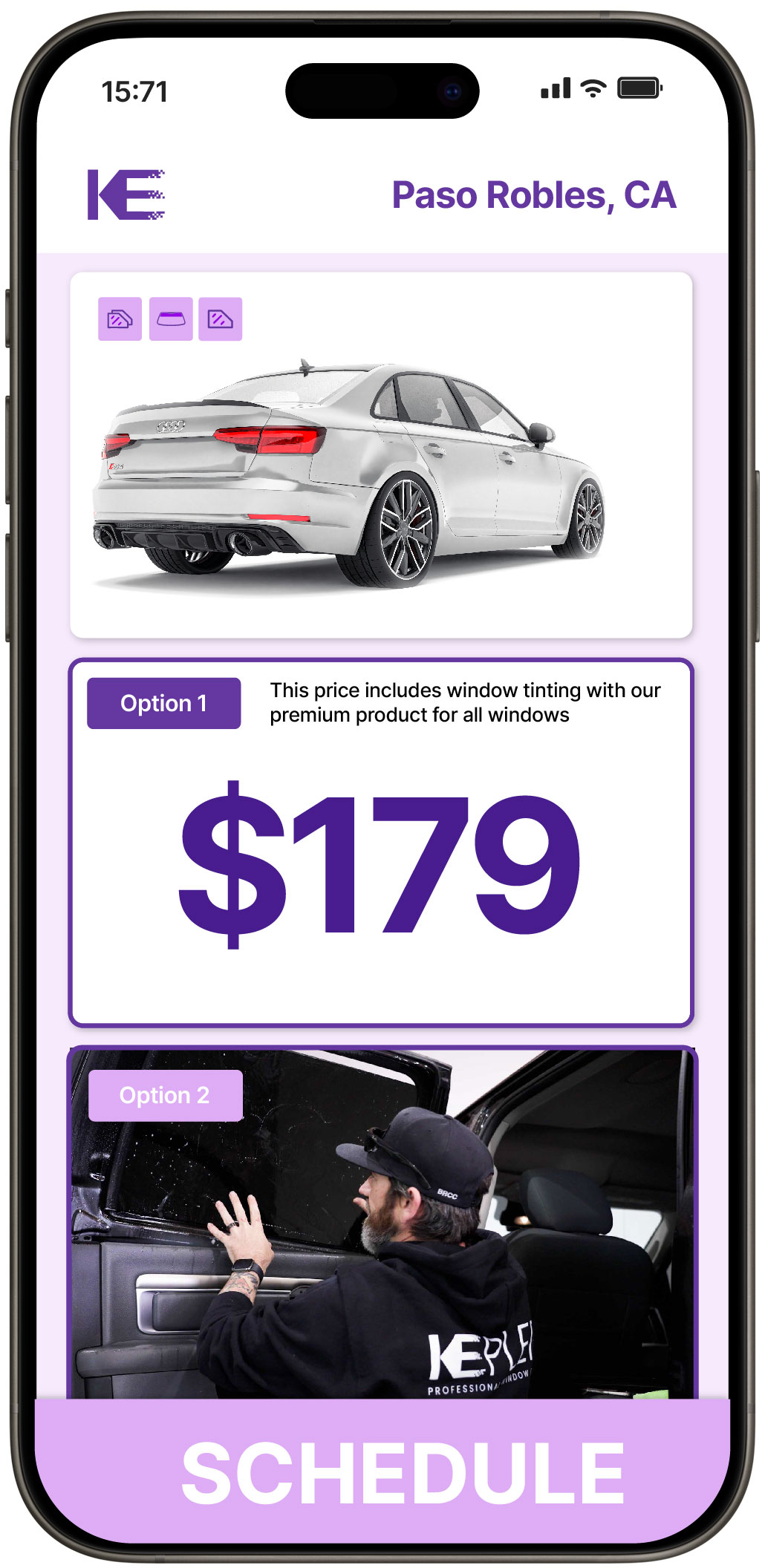 View Competitive Car Window Tinting Costs in Paso Robles, California