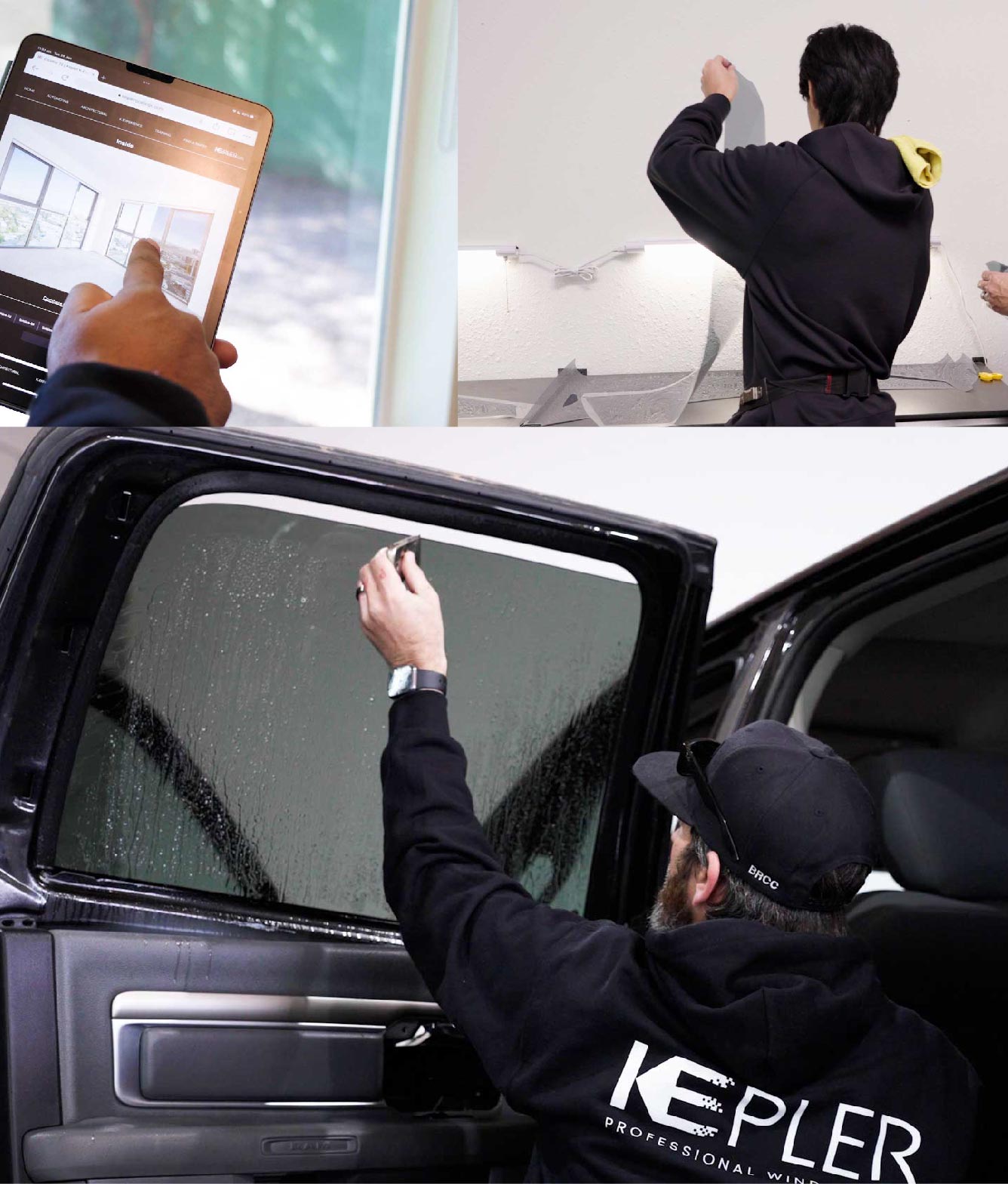 Kepler Window Tinting Specialists at Work in Hamburg, Michigan