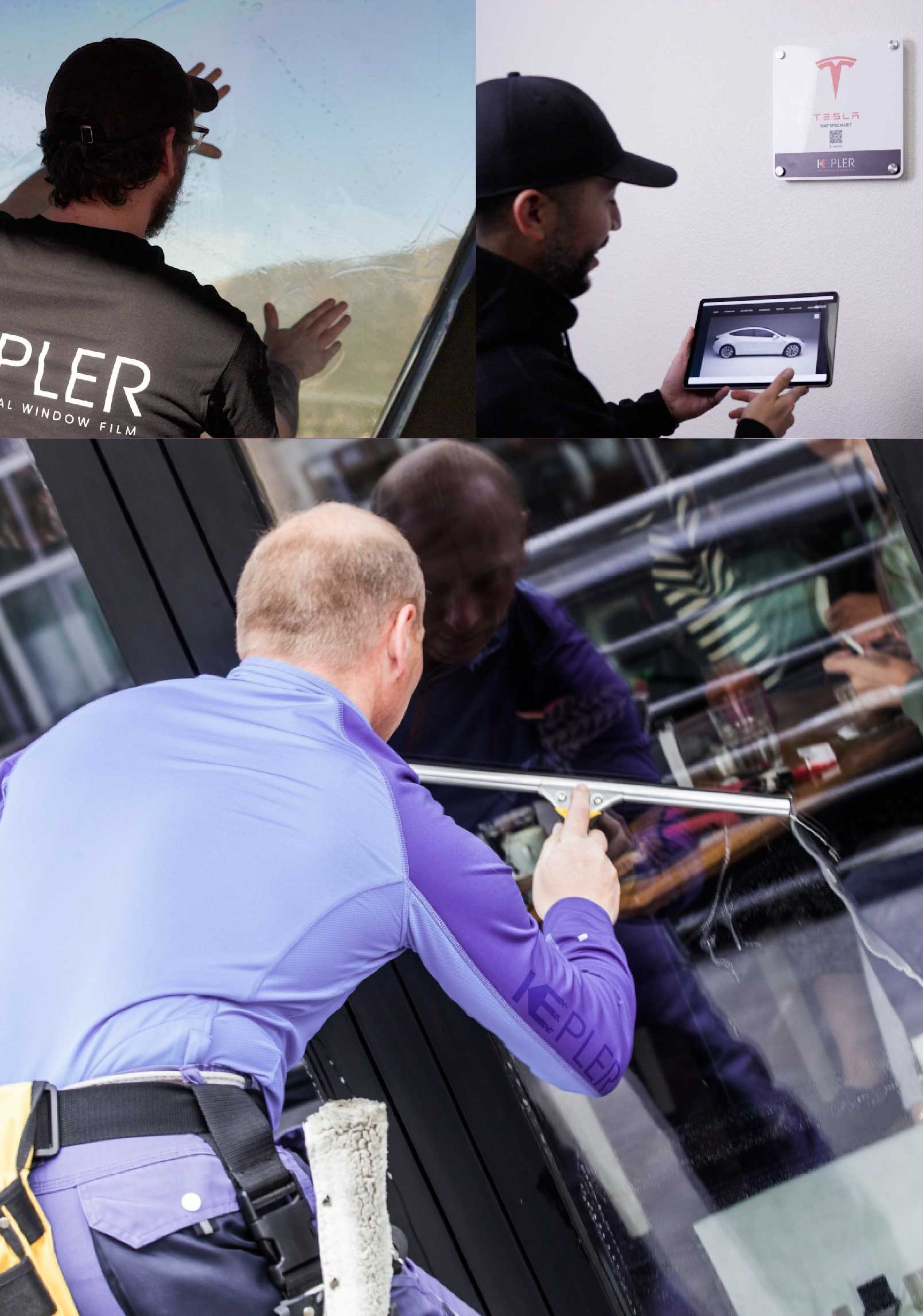 Kepler Expert Applying Anti-Graffiti Window Film to a Kirkville Shop Front