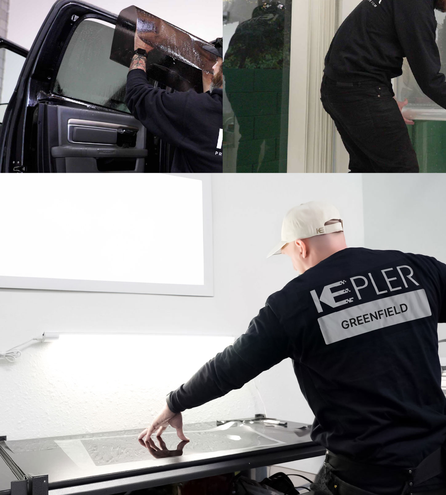 Window Tinting Specialist Cutting Film in Greenfield, California