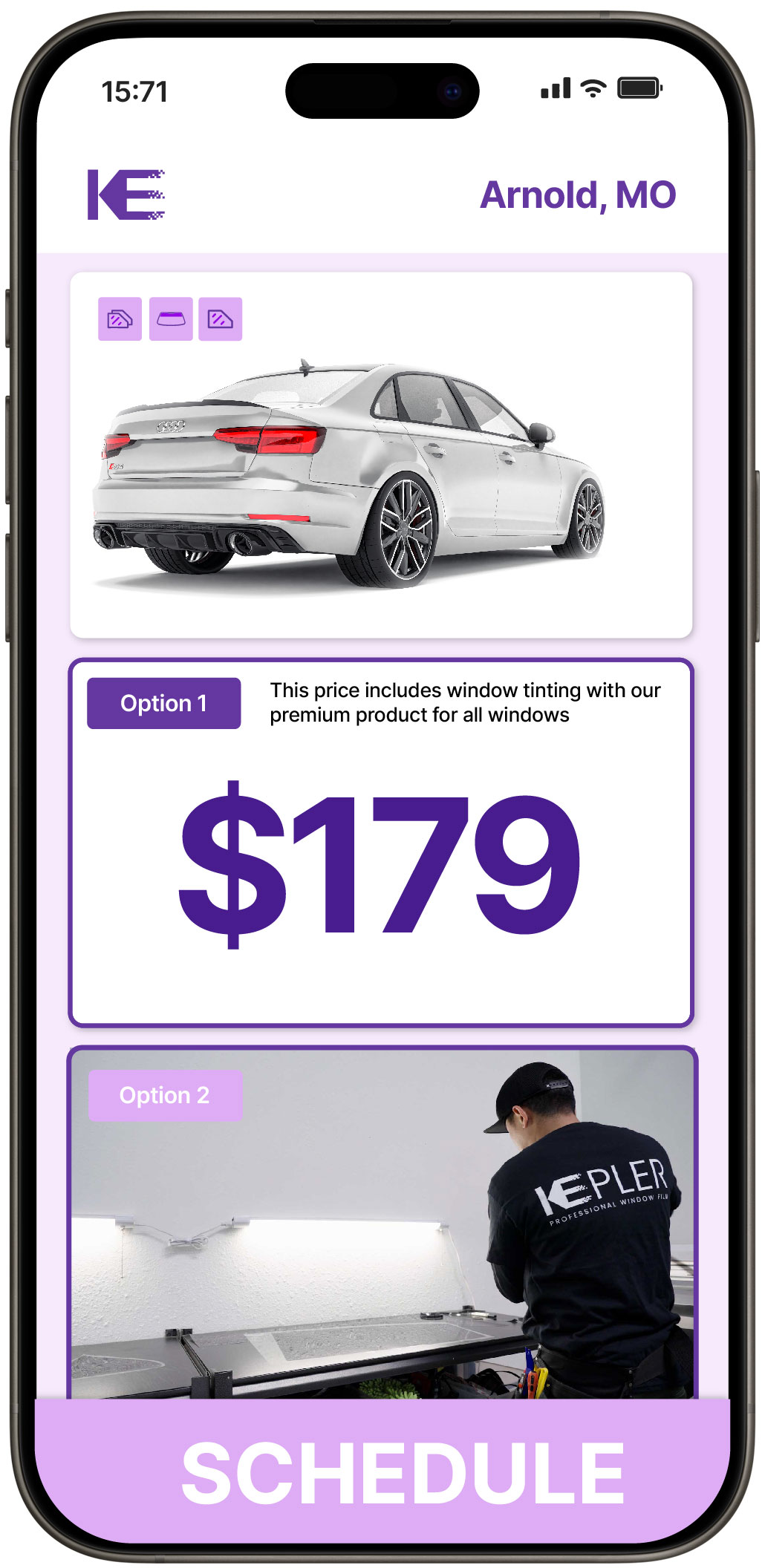 View Reasonable Car Window Tinting Rates in Arnold, Missouri