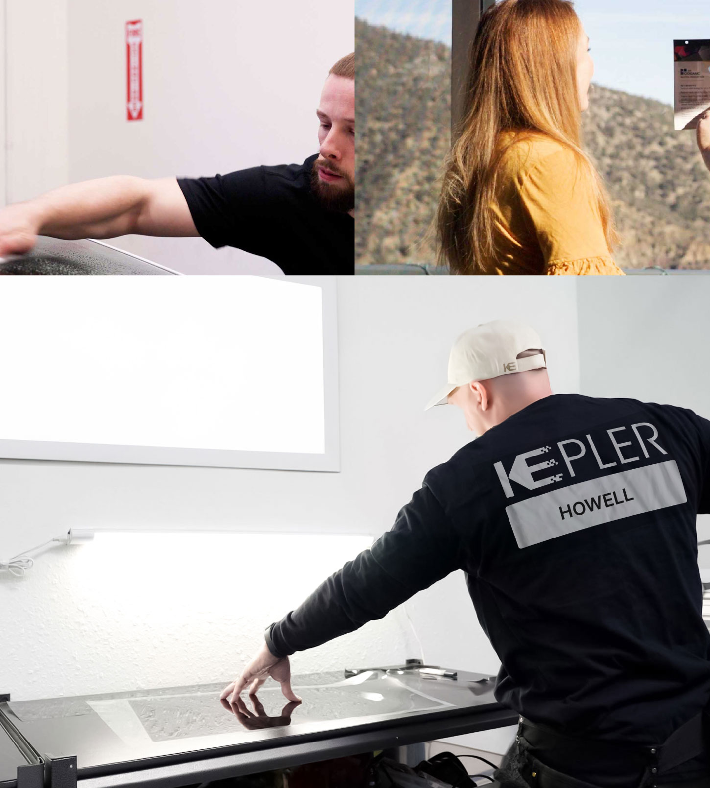 Window Tinting Specialist Cutting Film in Howell, New Jersey