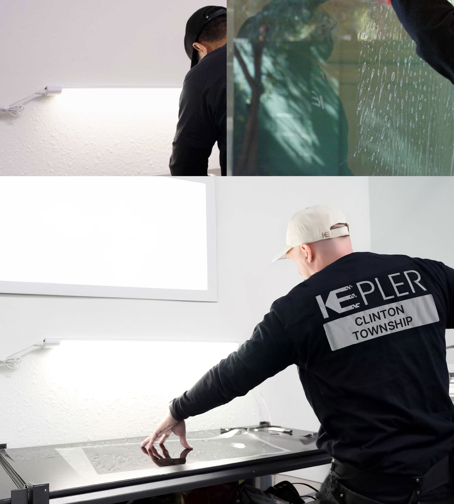 Window Tinting Specialist Cutting Film in Clinton Township, Michigan