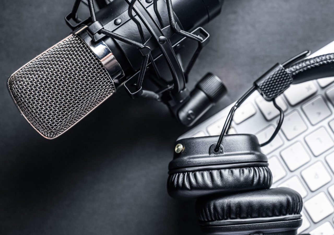 Studio microphone and high-value business gear protected by security film