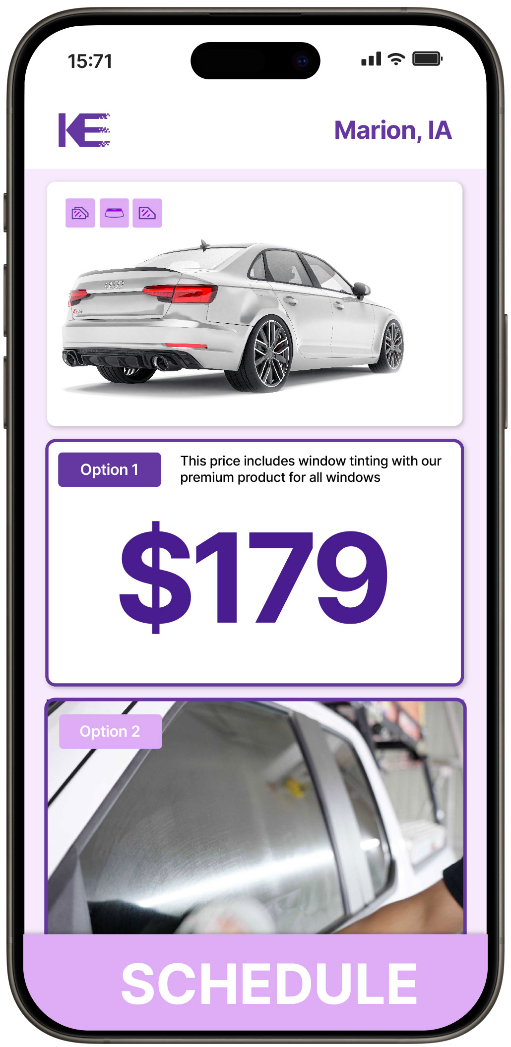 View Reasonable Car Window Tinting Prices in Marion, Iowa