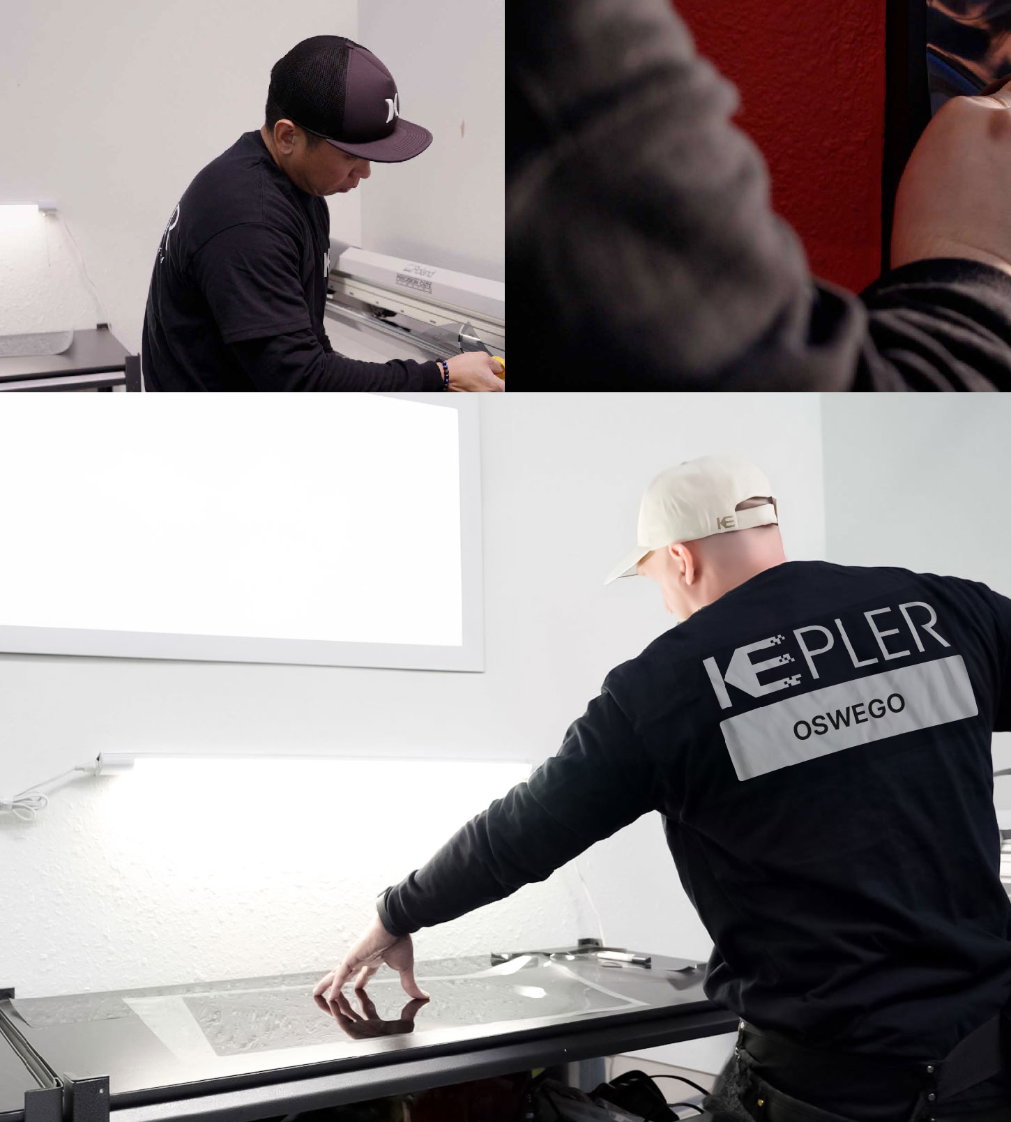 Window Tinting Specialist Cutting Film in Oswego, New York