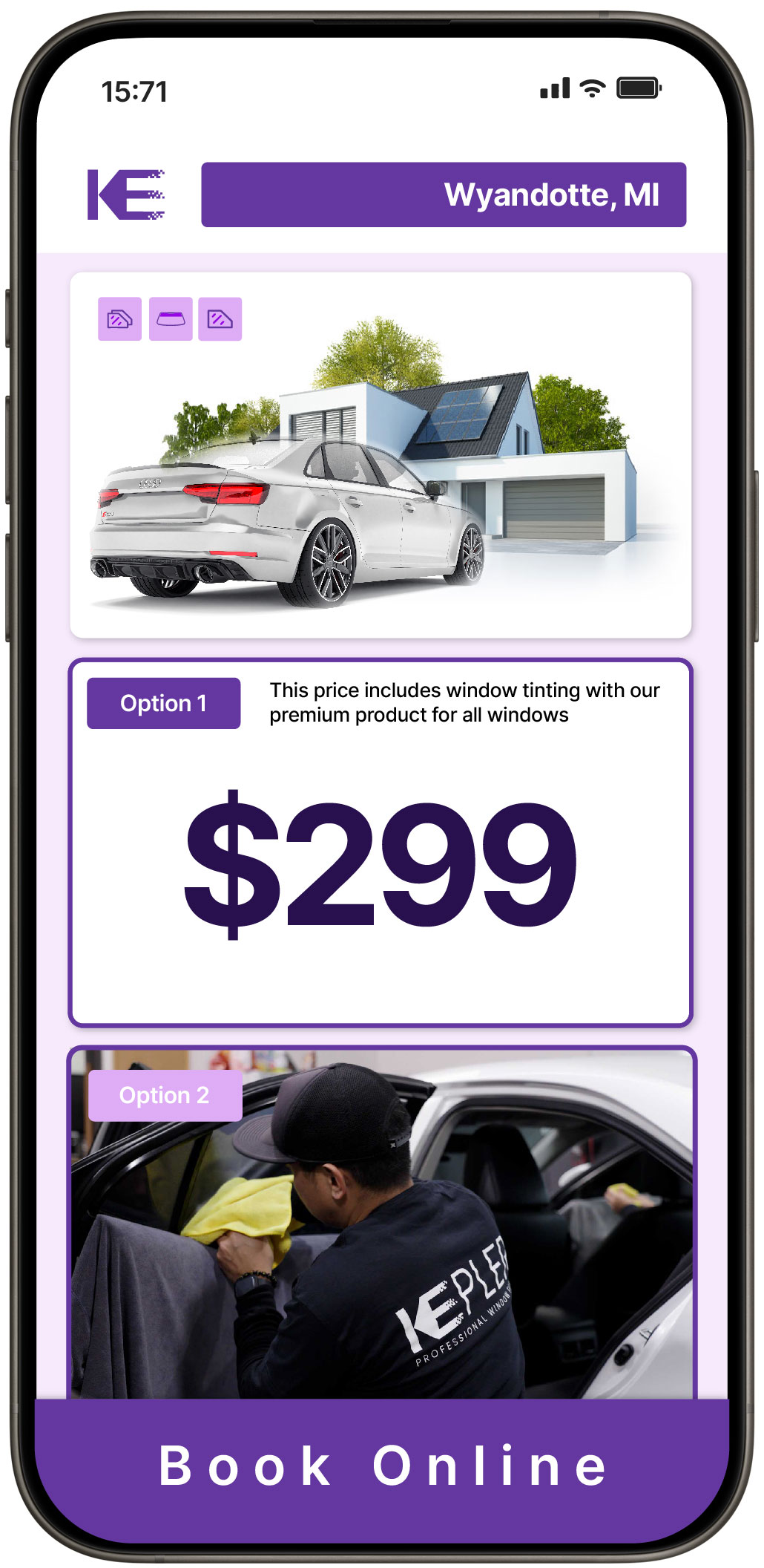 View Competitive Window Tinting Prices in Wyandotte, Michigan