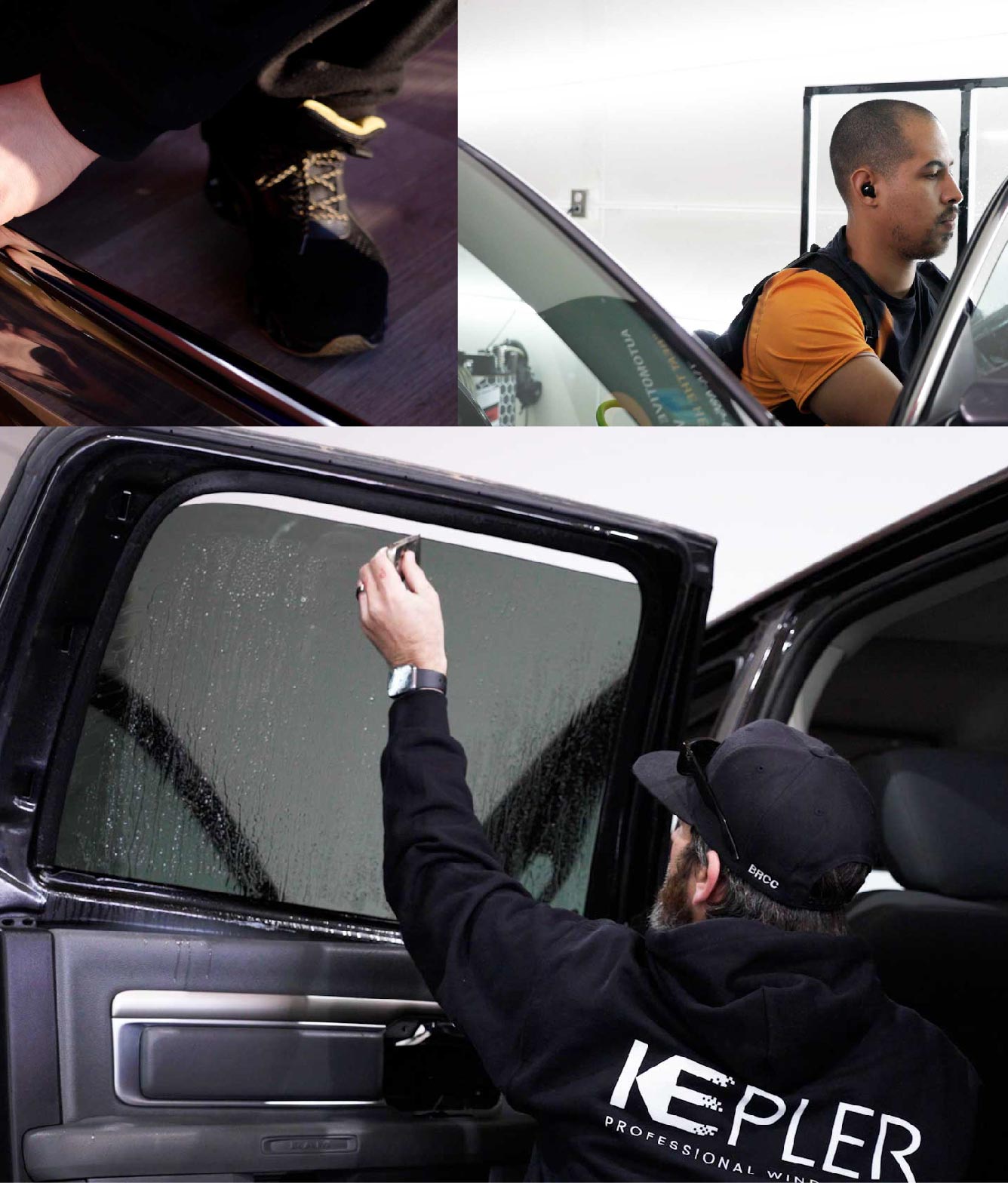 Kepler Window Tinting Specialists at Work in South Portland, Maine