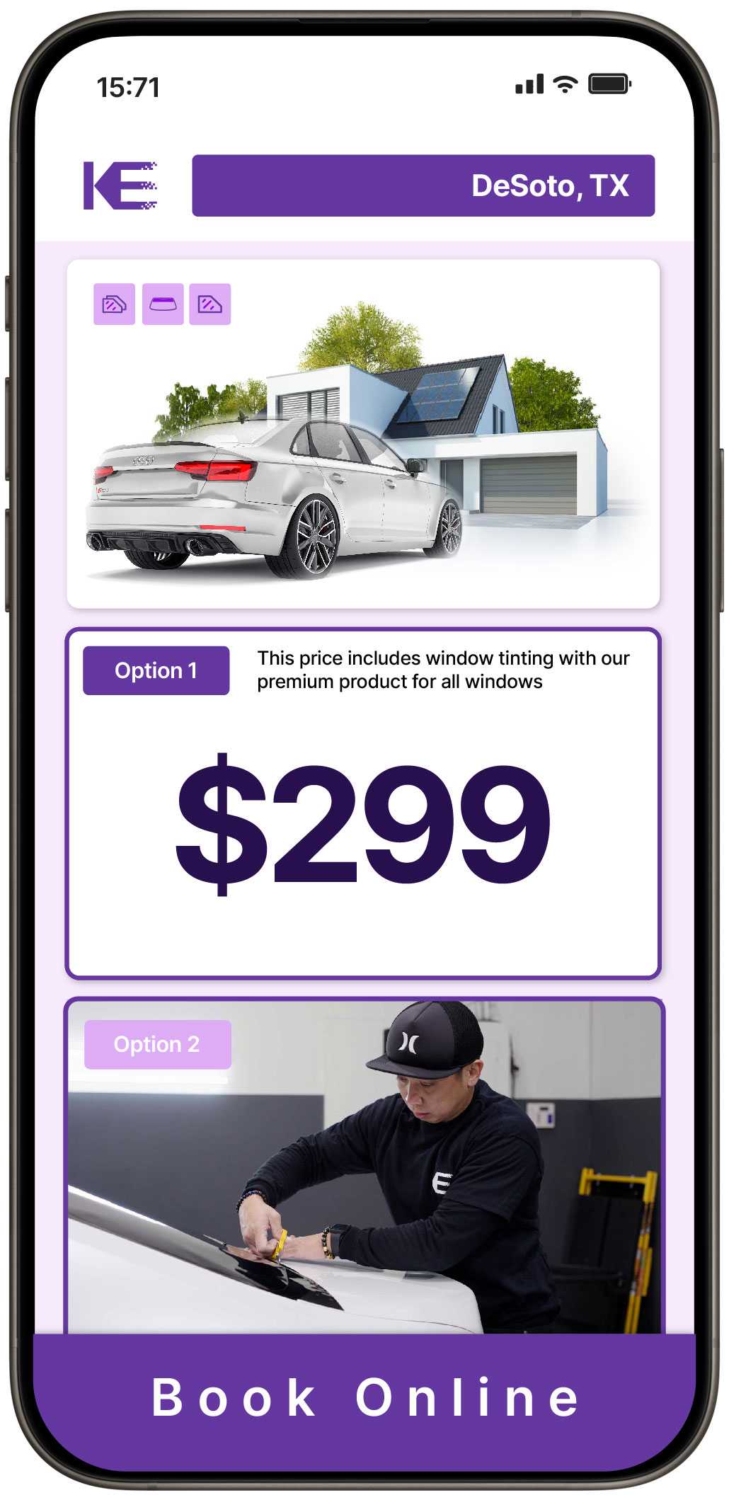 View Reasonable Tesla Window Tinting Rates in Alvin, Texas