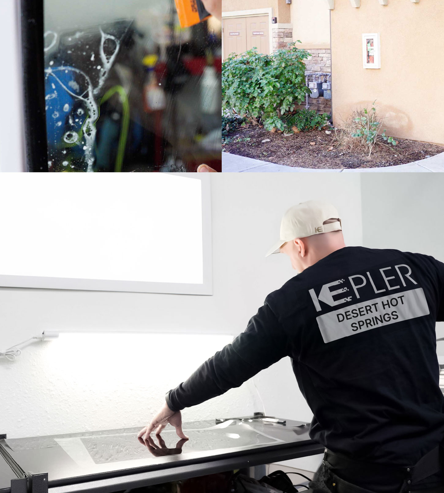Window Tinting Specialist Cutting Film in Desert Hot Springs, California