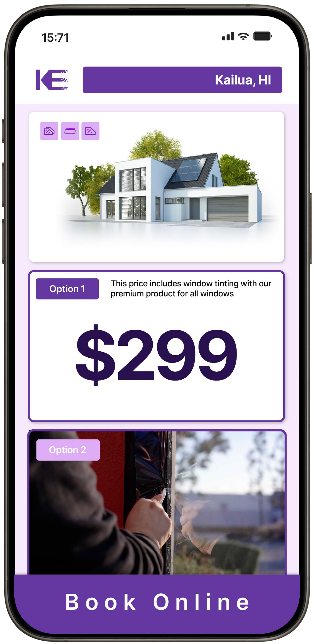 View Competitive Home Window Tinting Rates in Kailua, Hawaii