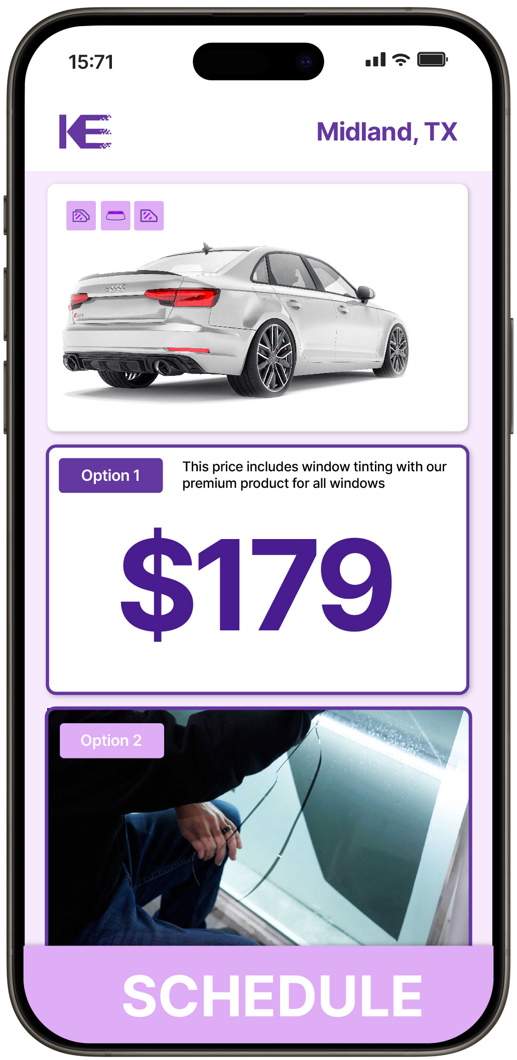 View Competitive Car Window Tinting Rates in Midland, Texas