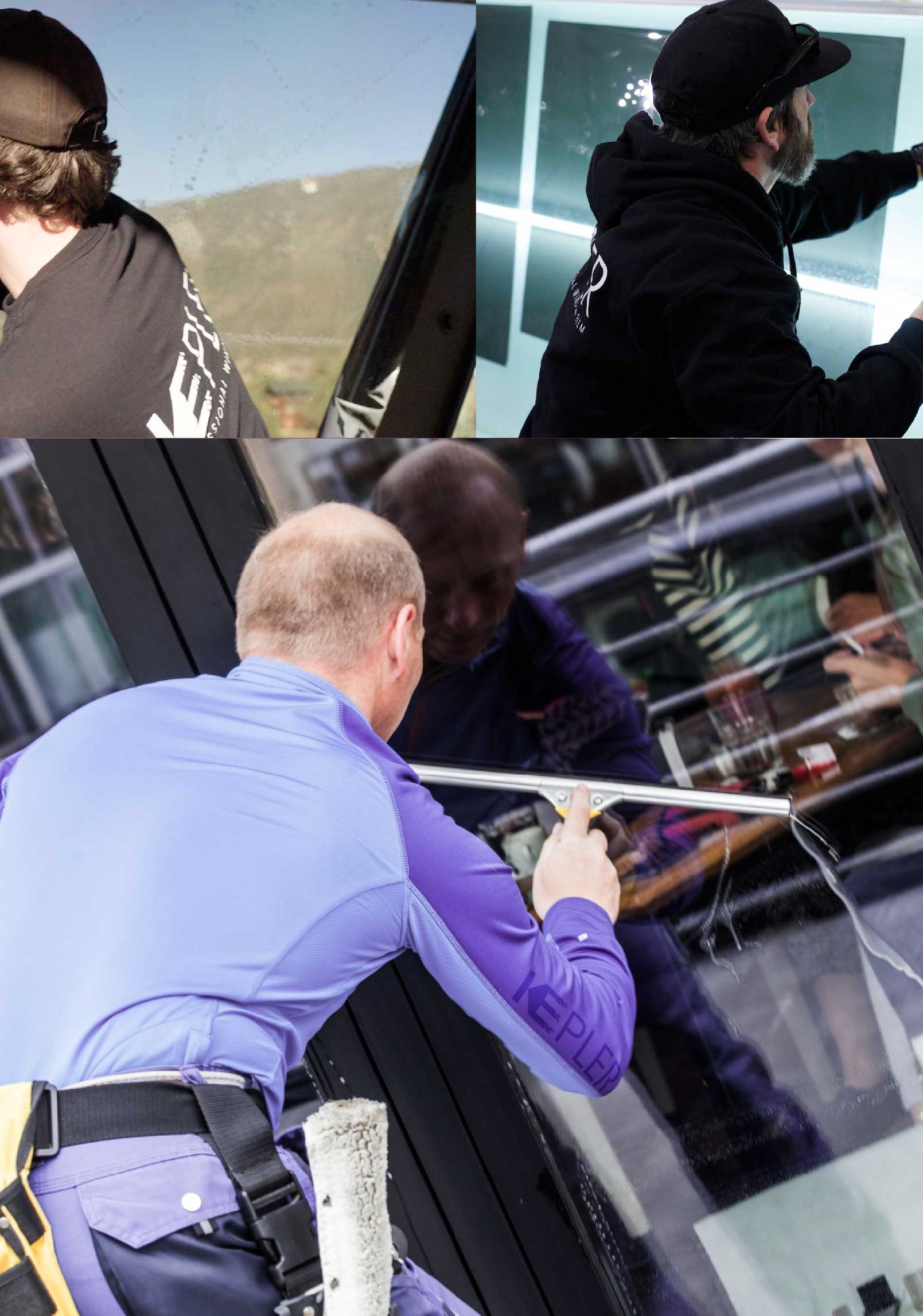 Kepler Professional Applying Anti-Graffiti Window Film to a Holland Shop Front