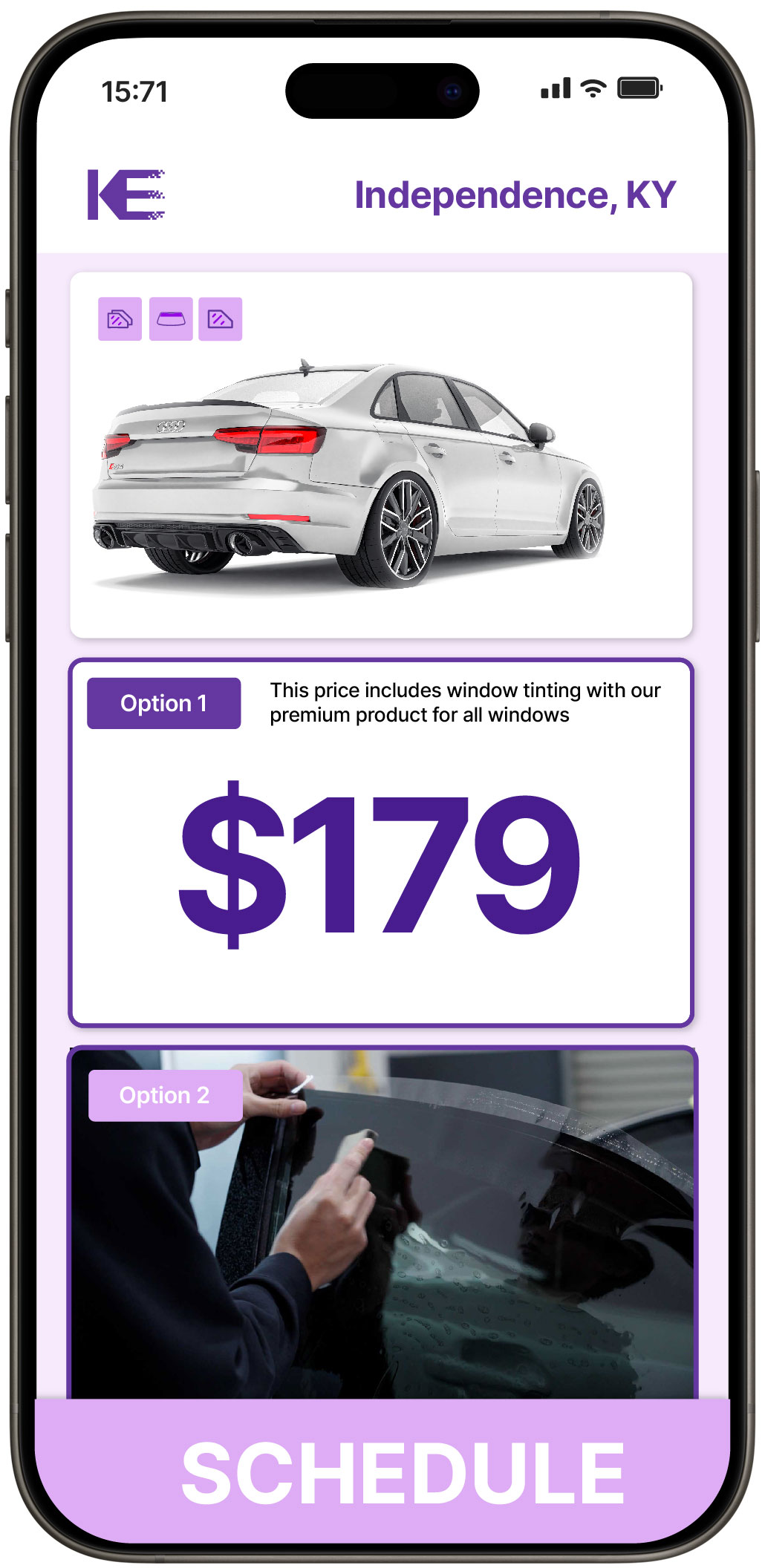 View Affordable Car Window Tinting Rates in Independence, Kentucky