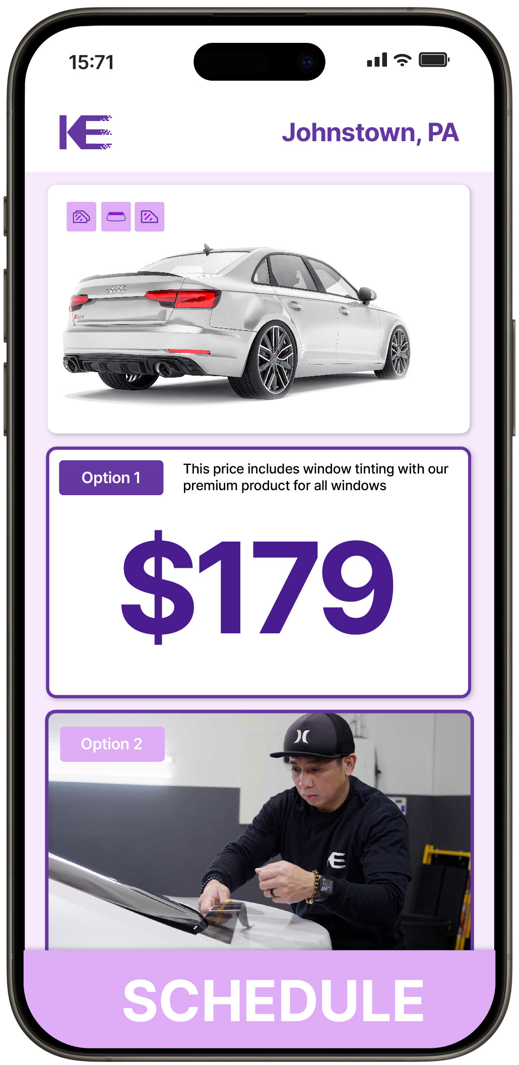 View Affordable Car Window Tinting Prices in Johnstown, Pennsylvania