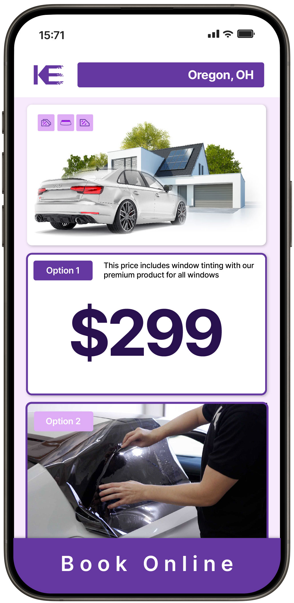 View Competitive Tesla Window Tinting Rates in Sandusky, Ohio