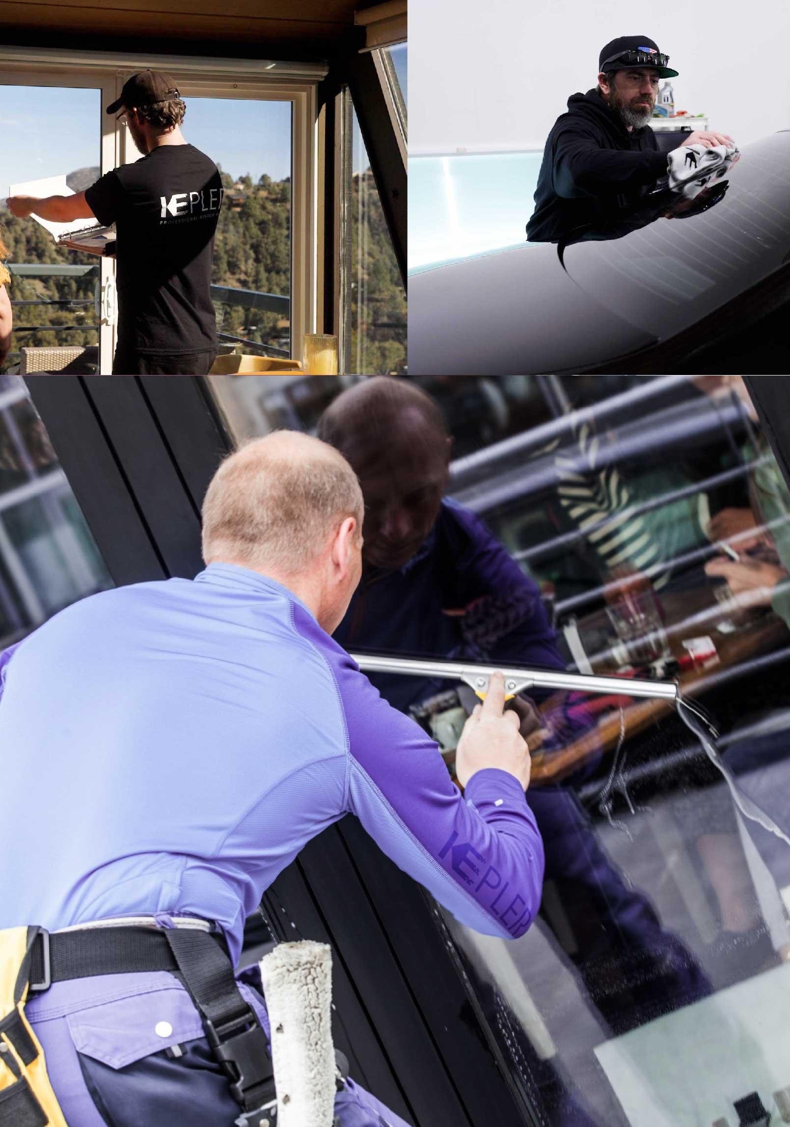 Kepler Expert Applying Anti-Graffiti Window Film to a Hutchinson Shop Front