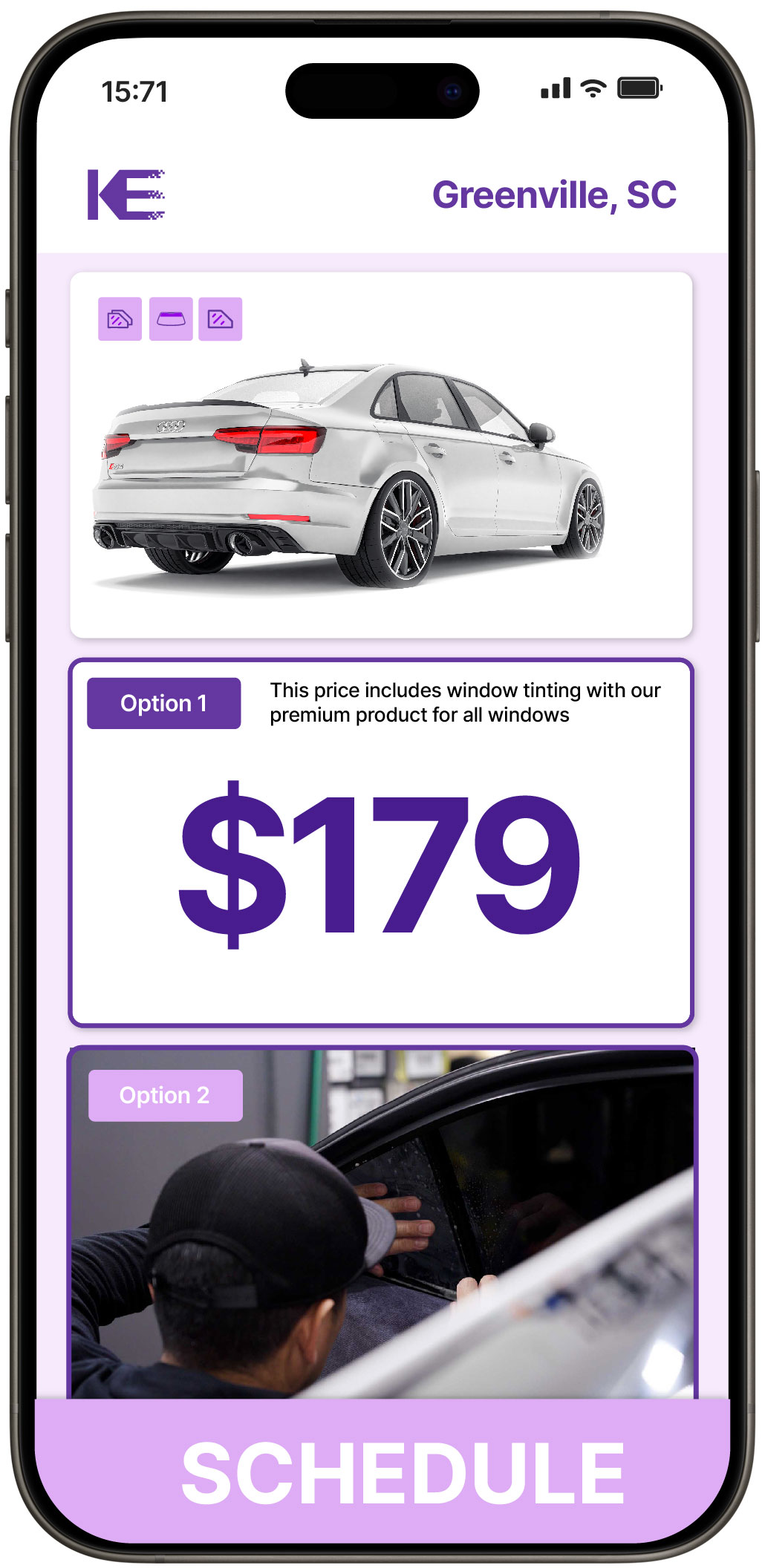 View Competitive Car Window Tinting Costs in Greenville, South Carolina