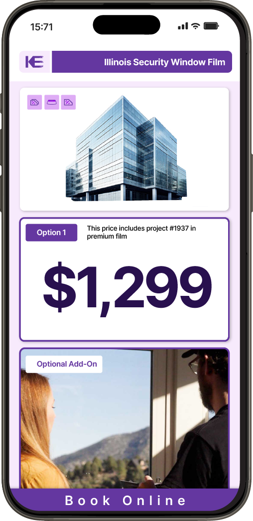 Get Security Window Film Pricing on Your Phone in Illinois