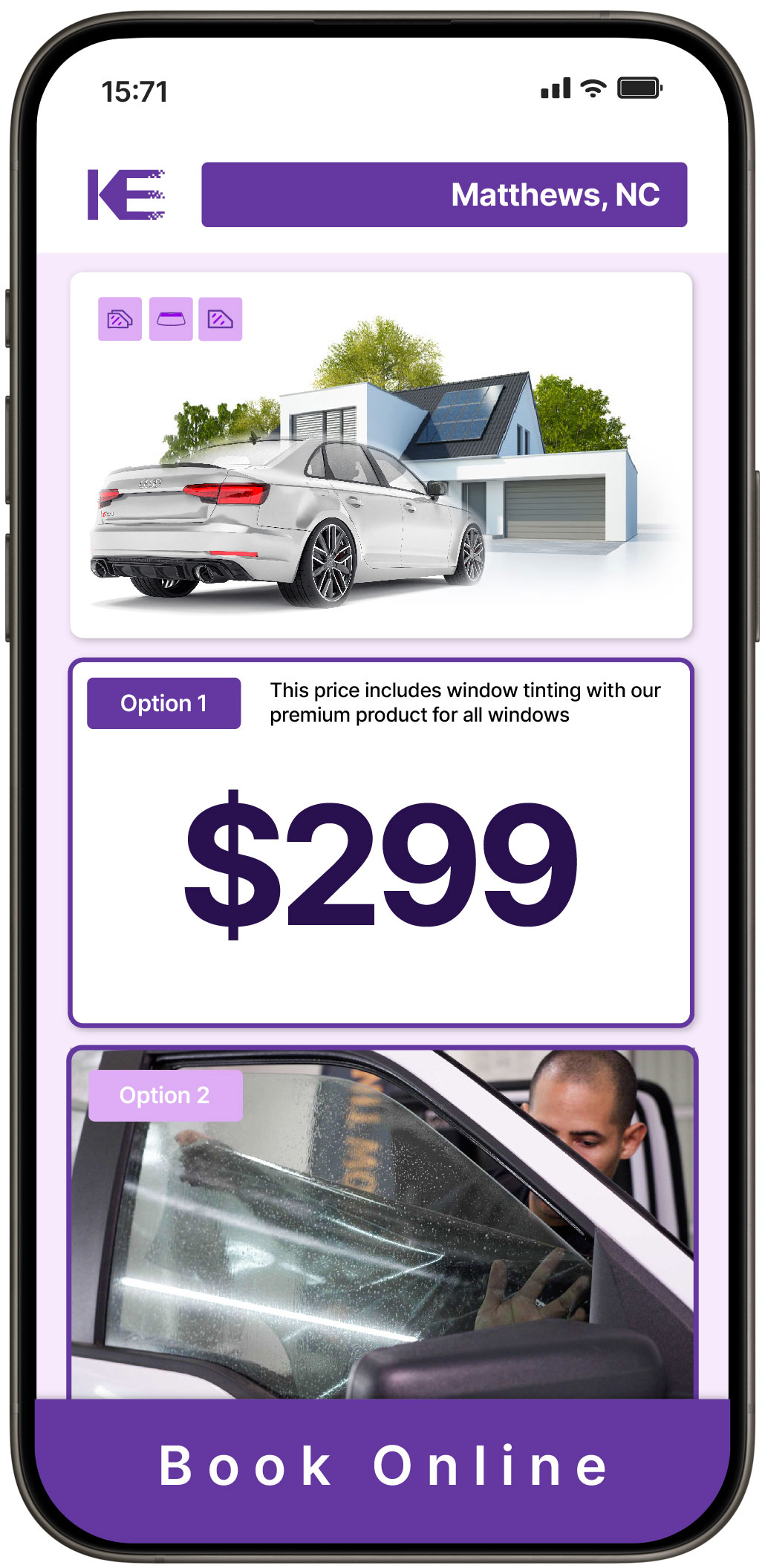 View Competitive Window Tinting Prices in Matthews, North Carolina