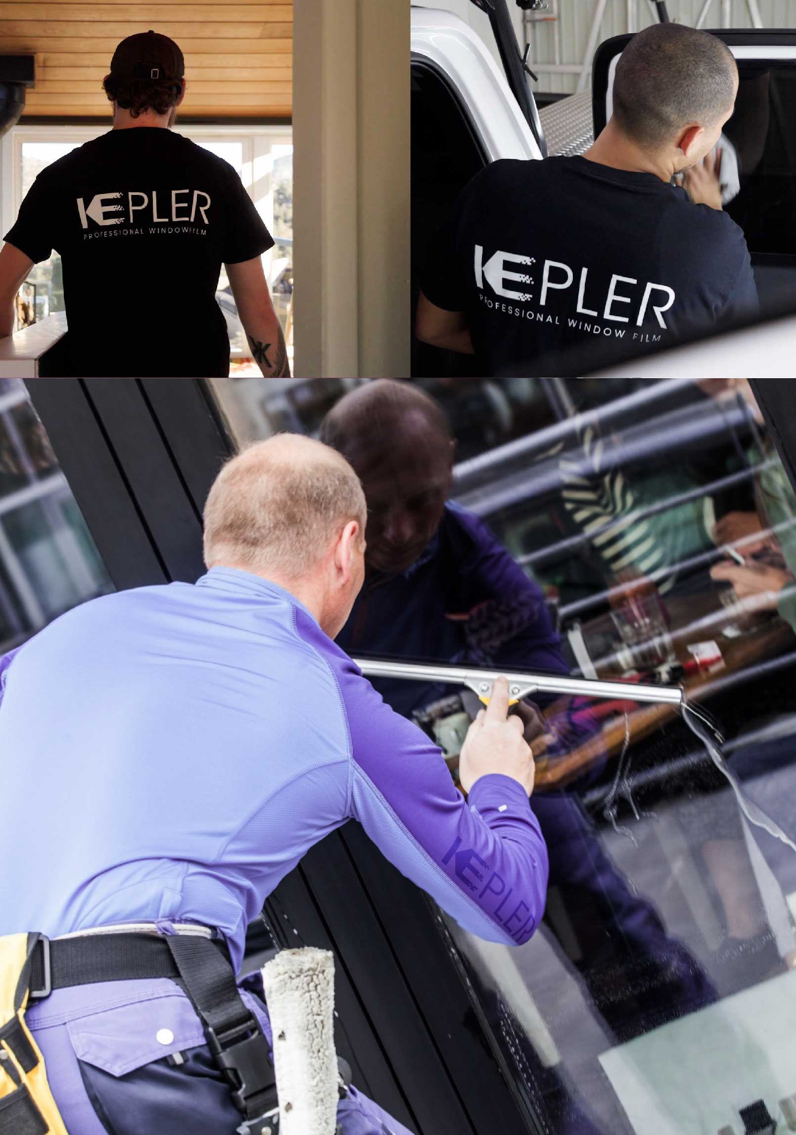 Kepler Skilled Applying Anti-Graffiti Window Film to a North Platte Shop Front