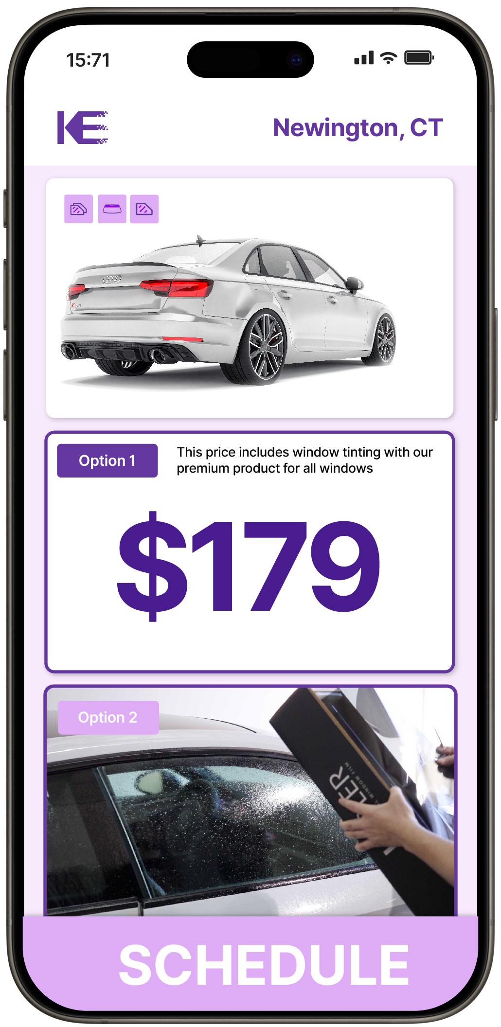 View Competitive Car Window Tinting Costs in Newington, Connecticut