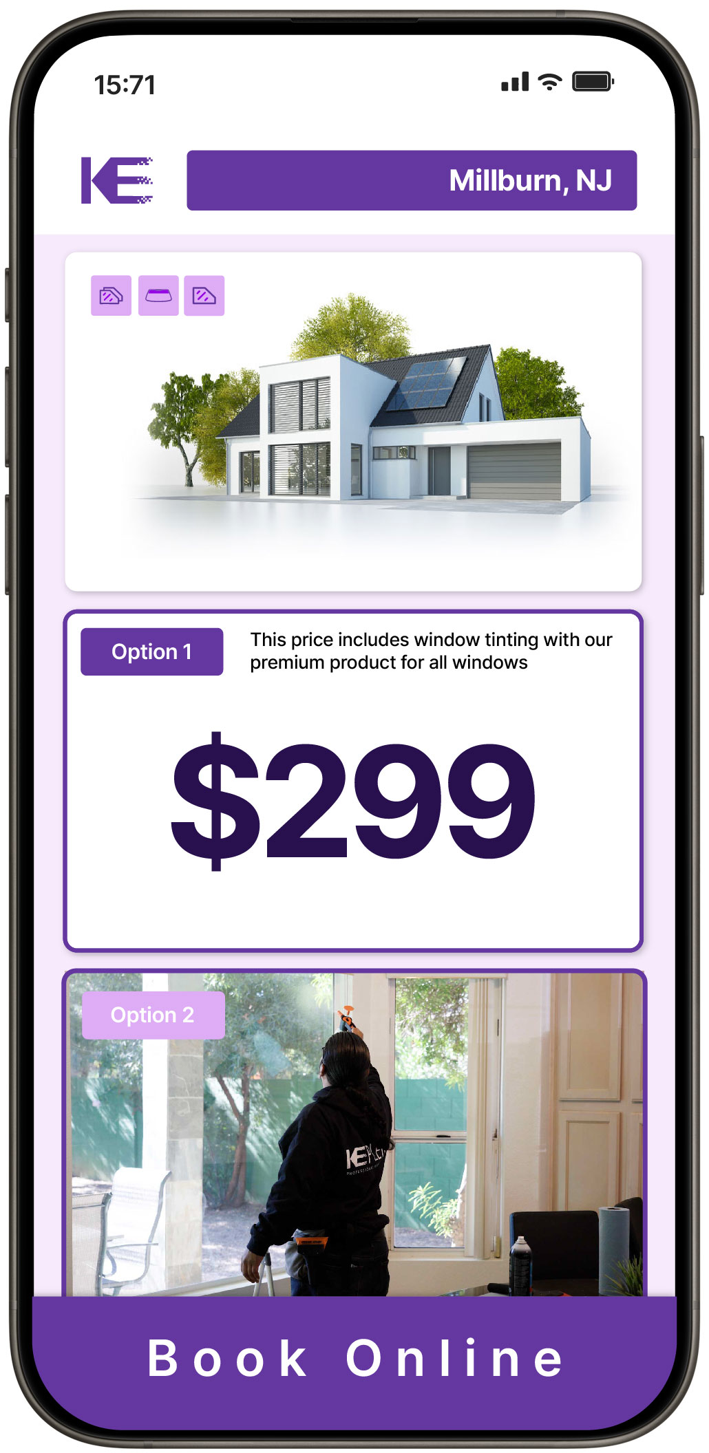 View Competitive Home Window Tinting Prices in Millburn, New Jersey