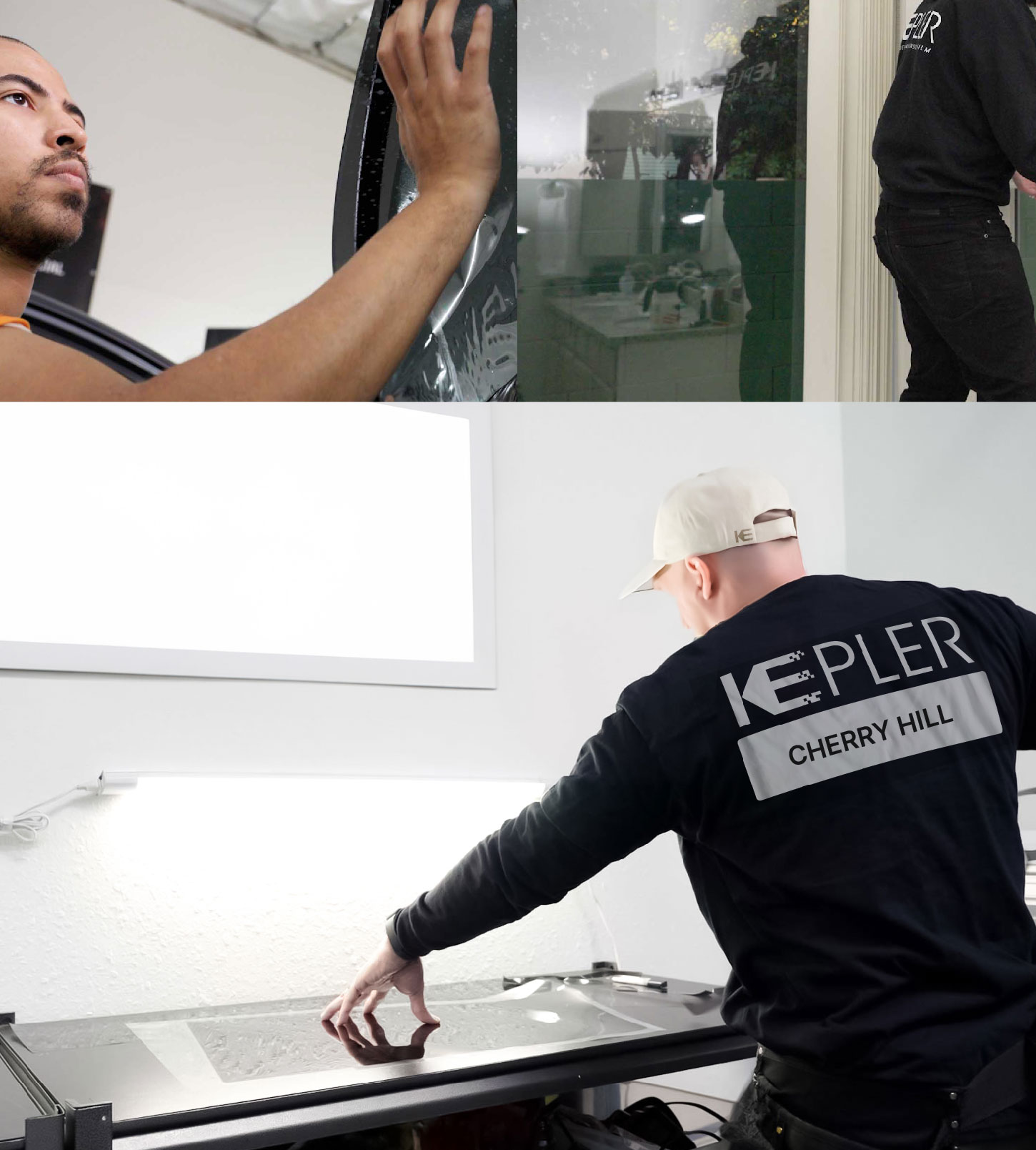 Window Tinting Specialist Cutting Film in Cherry Hill, New Jersey