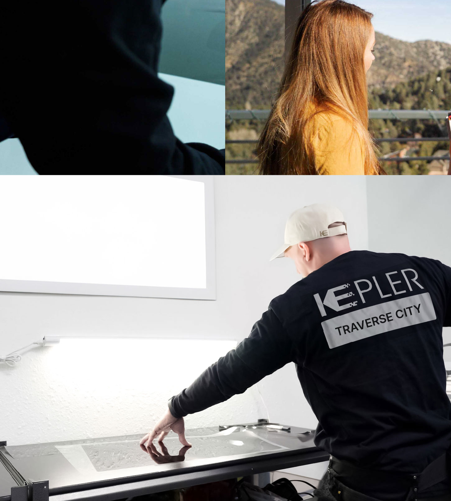 Window Tinting Specialist Cutting Film in Traverse City, Michigan
