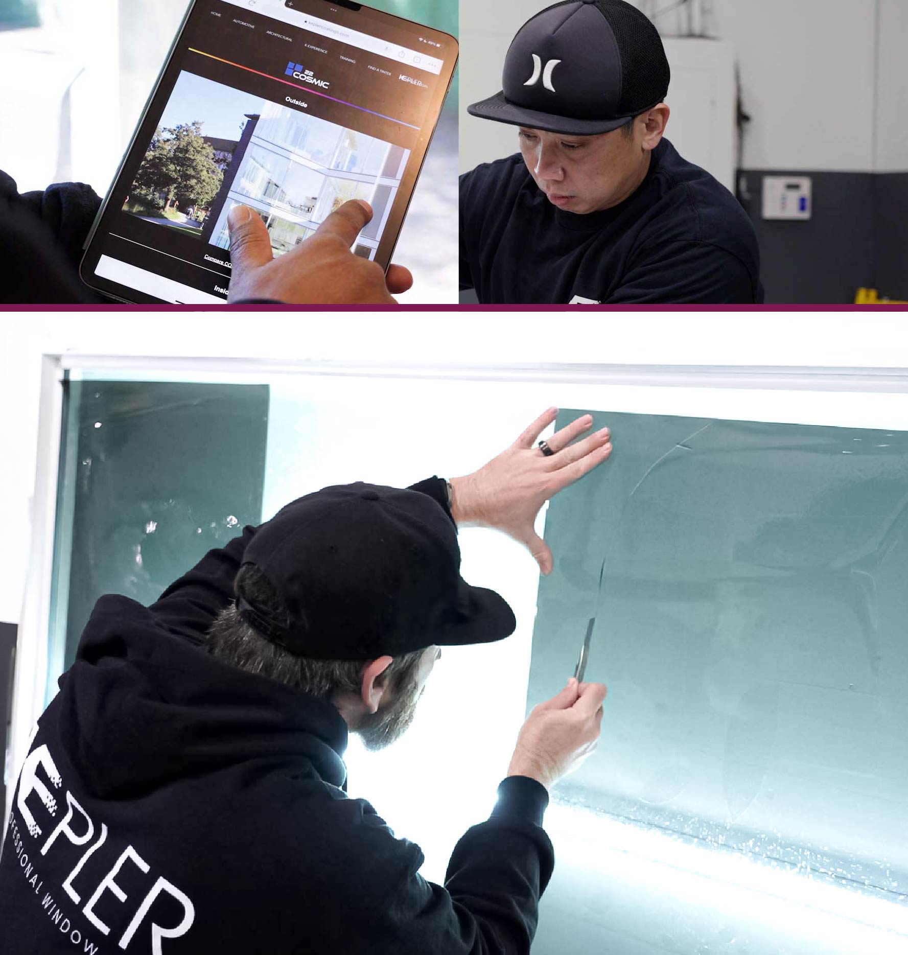 Window Tinting Specialist Cutting Film in South Dakota