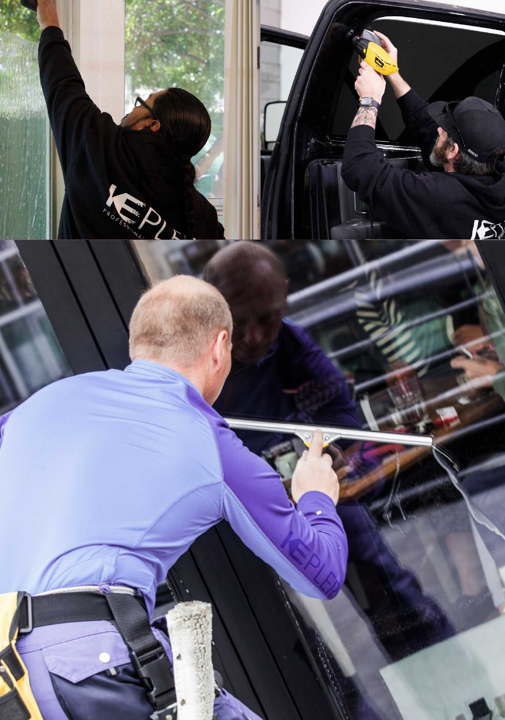 Kepler Expert Applying Anti-Graffiti Window Film to a Deltona Shop Front