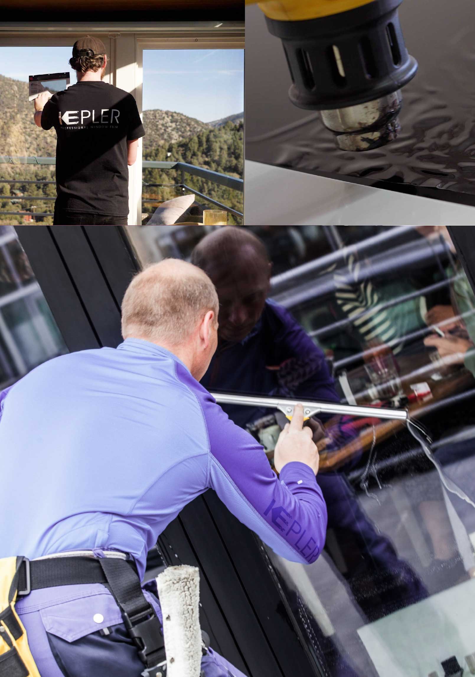 Kepler Expert Applying Anti-Graffiti Window Film to a Gillette Shop Front