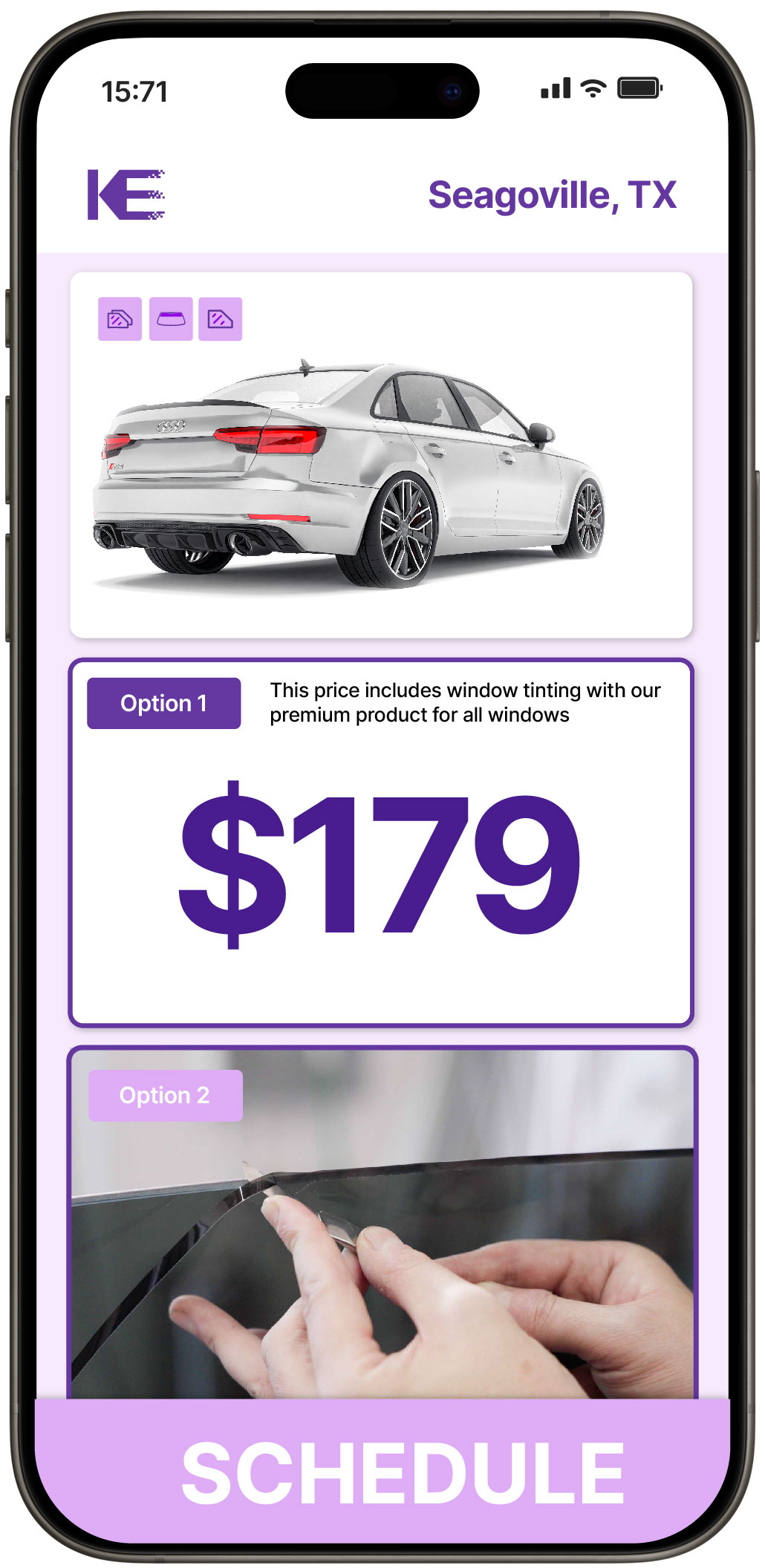 View Competitive Car Window Tinting Prices in Seagoville, Texas