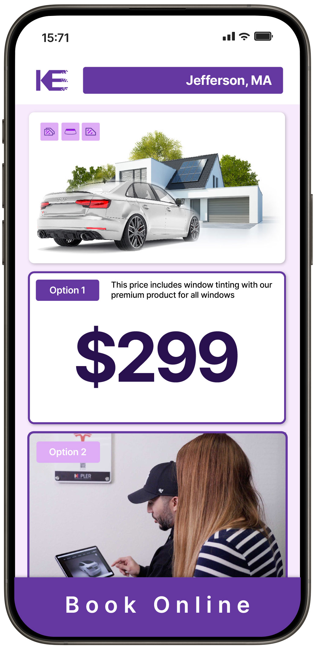 View Affordable Tesla Window Tinting Prices in East Walpole, Massachusetts