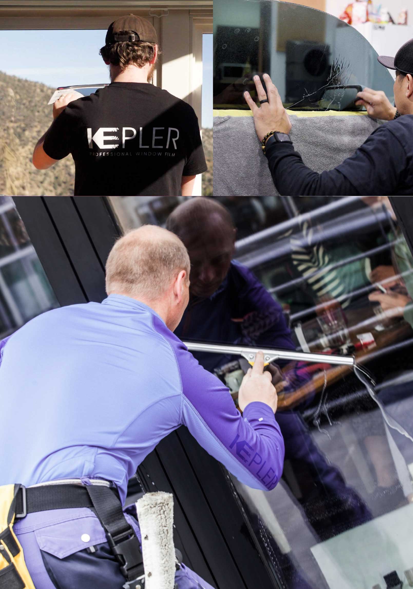 Kepler Skilled Applying Anti-Graffiti Window Film to a Westminster Shop Front