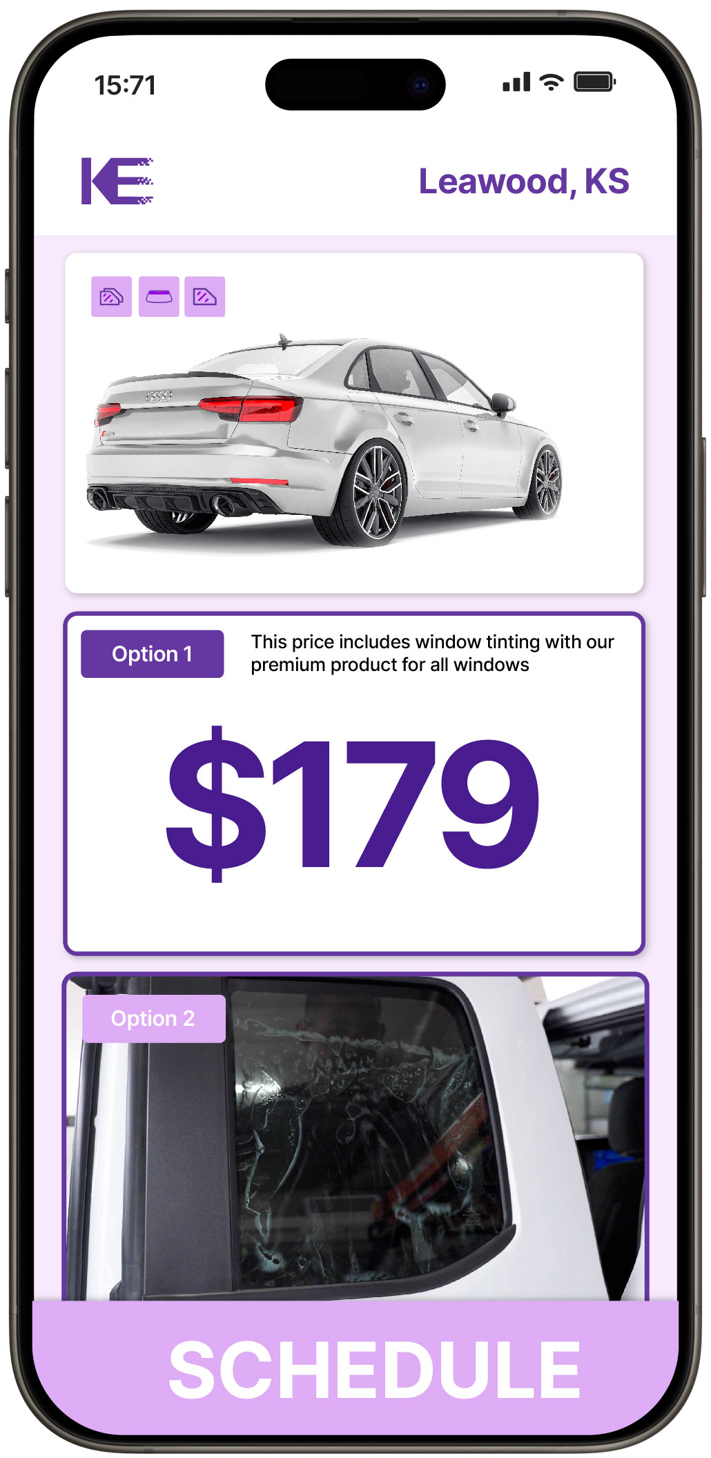 View Affordable Car Window Tinting Costs in Leawood, Kansas