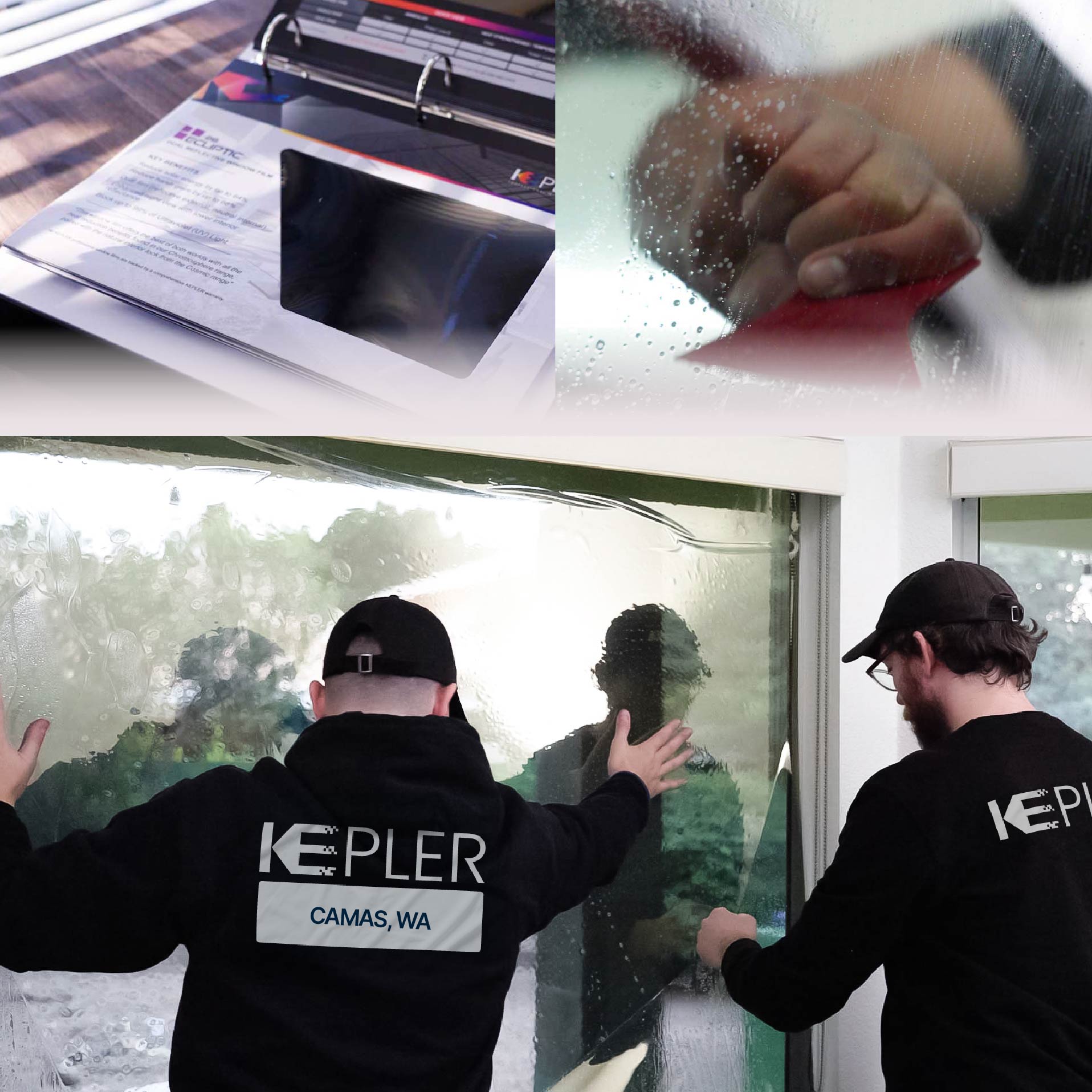 Kepler Specialist Performing Commercial Window Tinting in Camas Camas