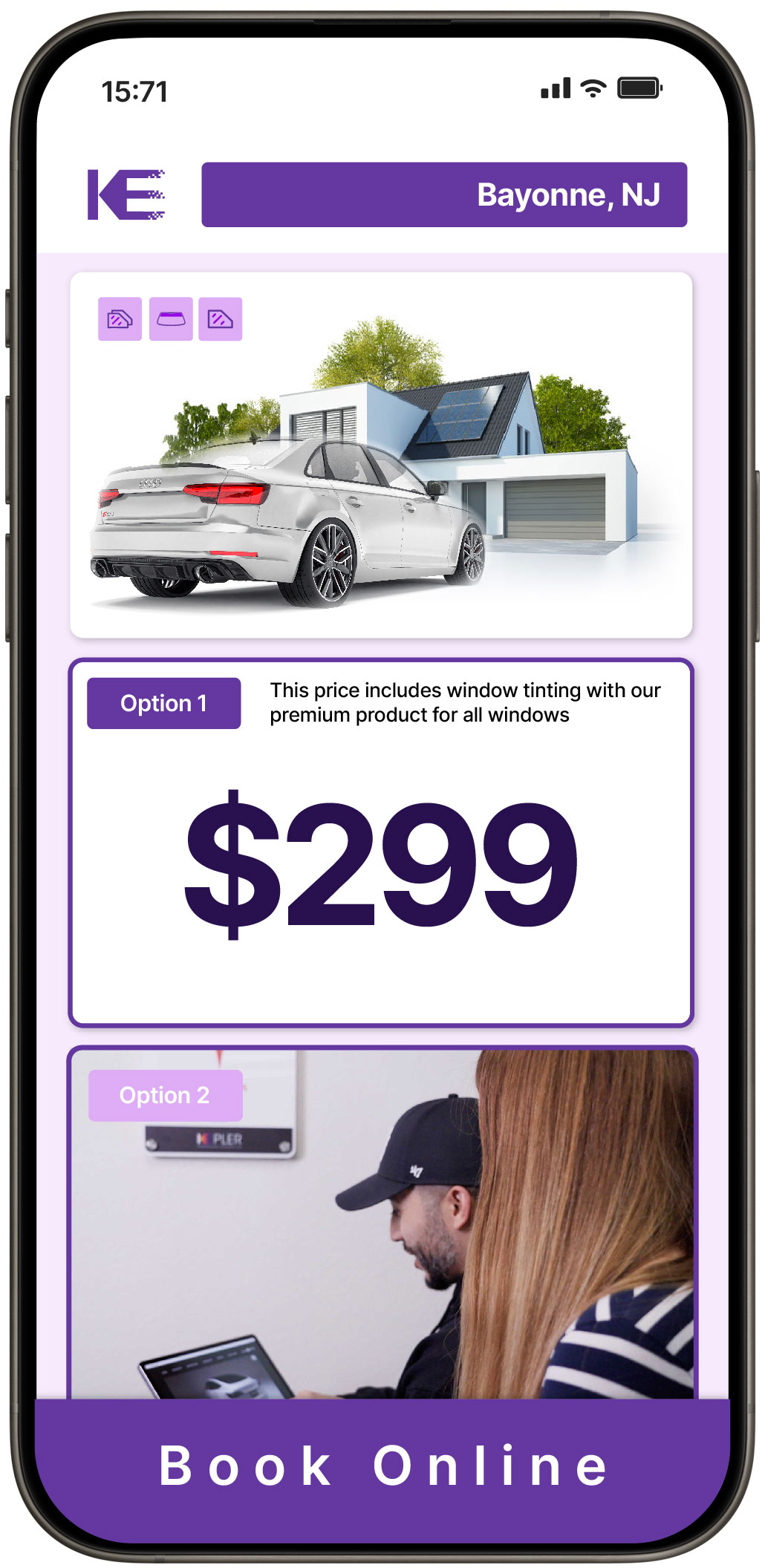 View Affordable Tesla Window Tinting Rates in East Orange, New Jersey