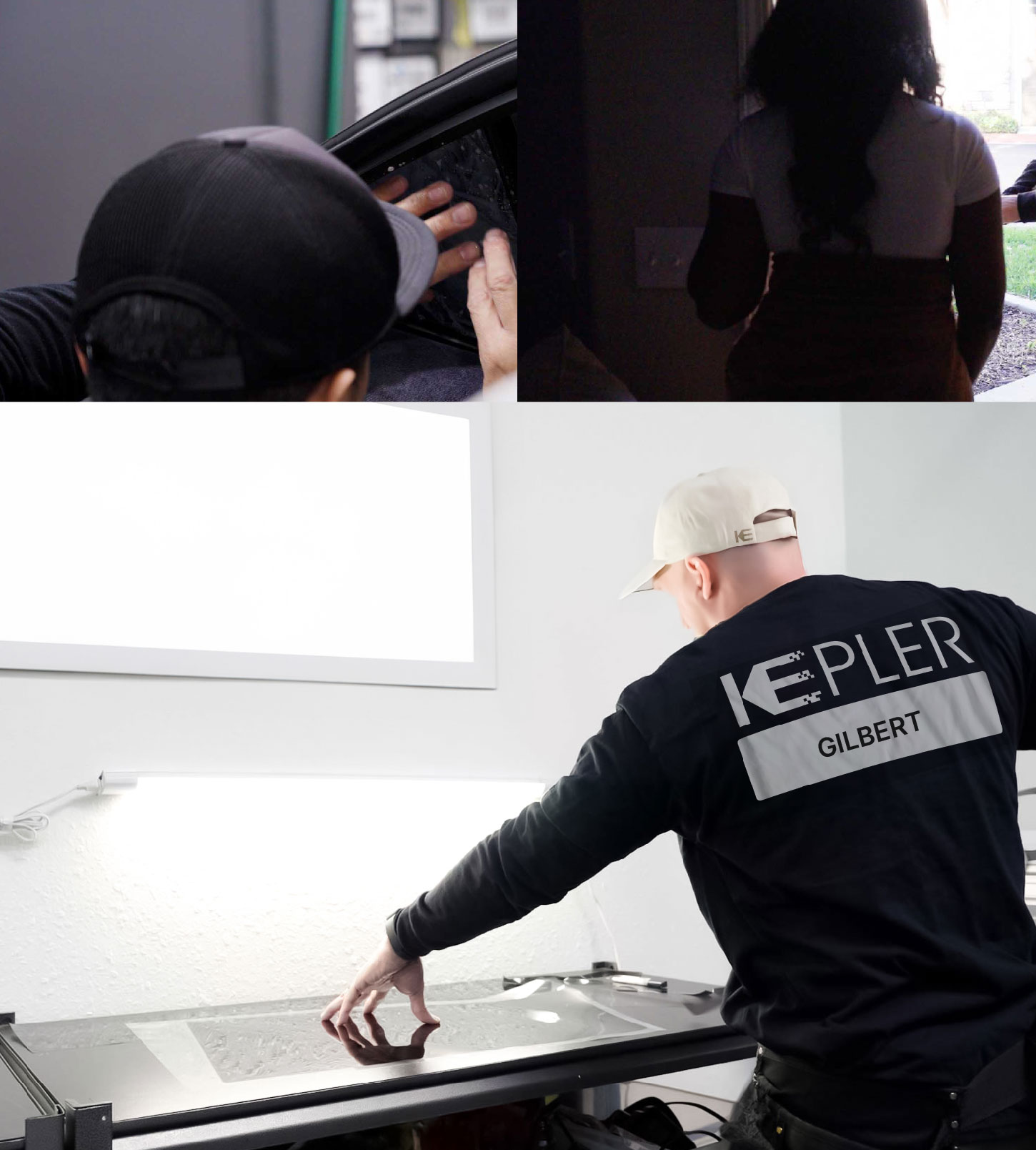 Window Tinting Specialist Cutting Film in Gilbert, Arizona