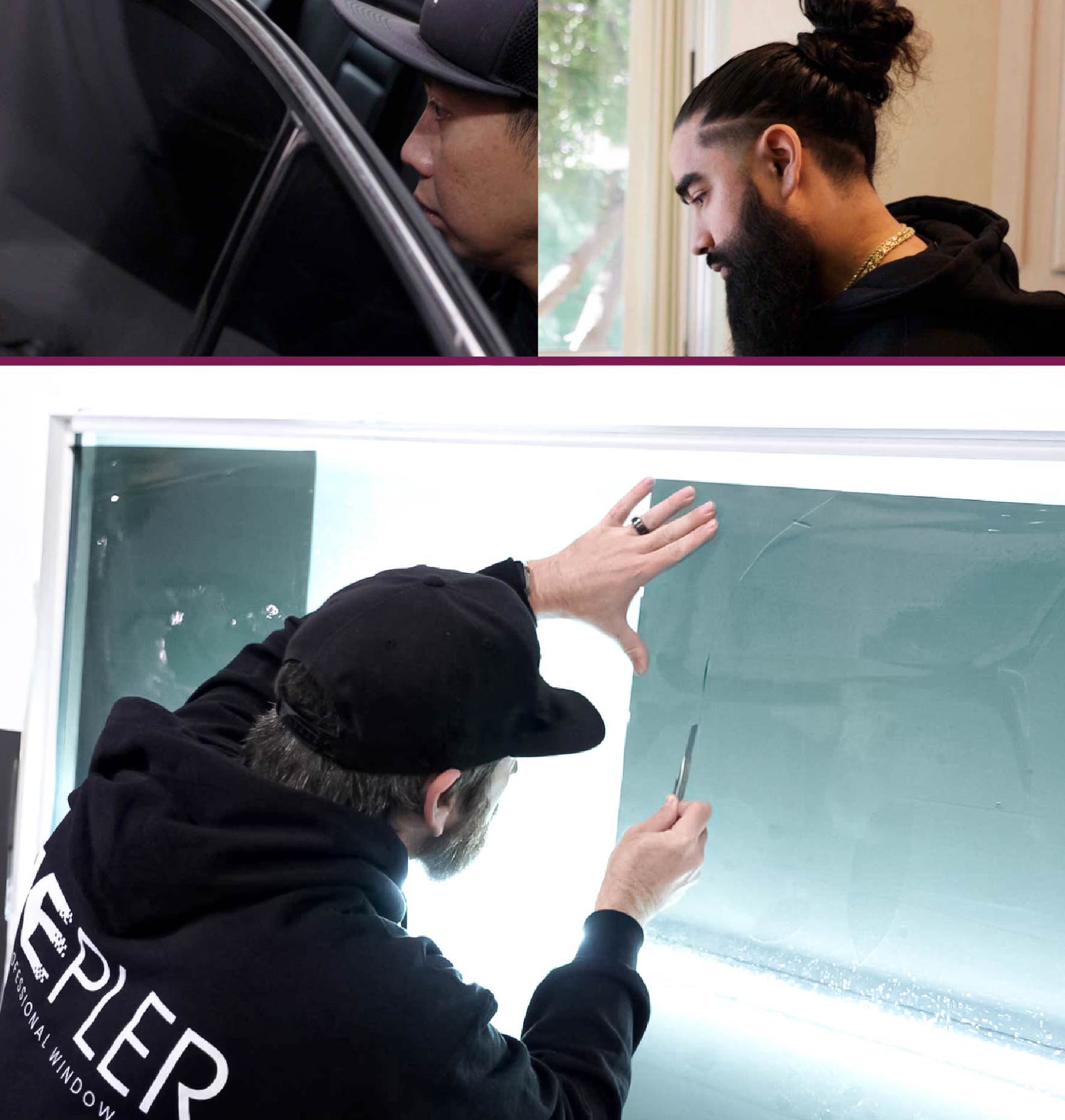 Window Tinting Specialist Cutting Film in Delaware