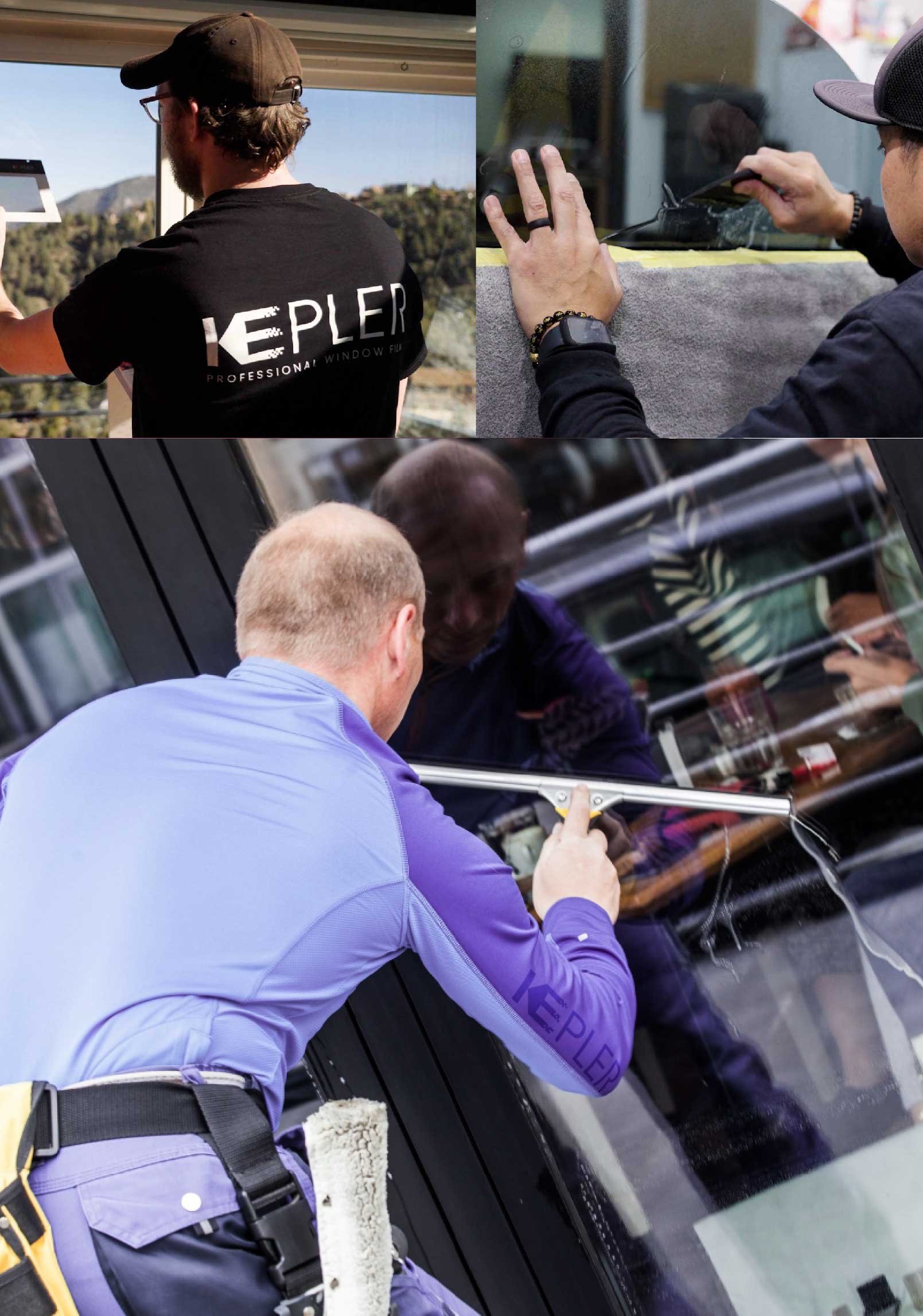 Kepler Expert Applying Anti-Graffiti Window Film to a Pico Rivera Shop Front