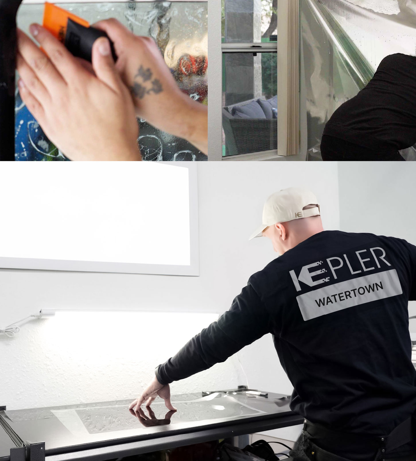 Window Tinting Specialist Cutting Film in Watertown, South Dakota