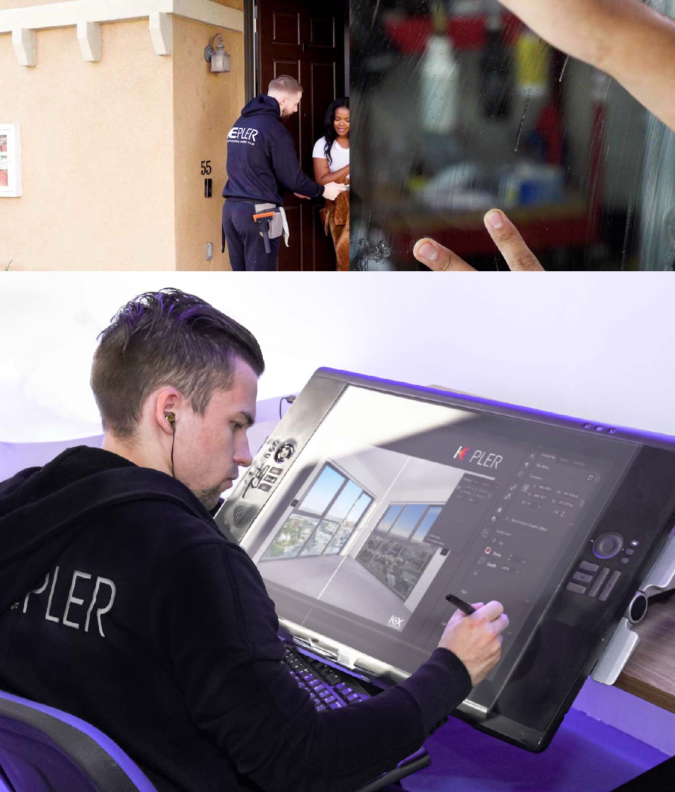 Kepler Specialist Performing Commercial Window Tinting in Palm Desert Palm Desert