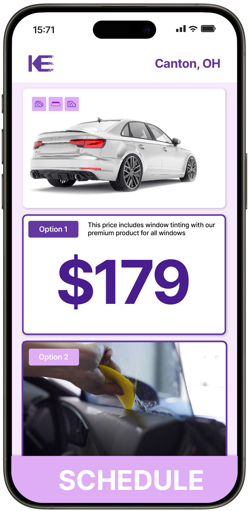 View Reasonable Car Window Tinting Rates in Canton, Ohio
