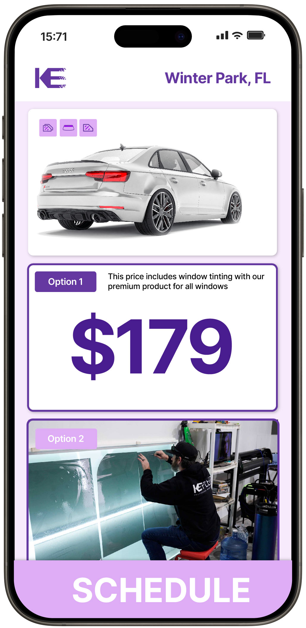 View Reasonable Car Window Tinting Prices in Winter Park, Florida