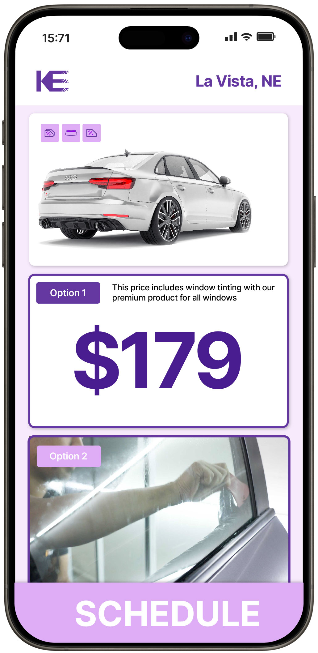 View Affordable Car Window Tinting Prices in La Vista, Nebraska